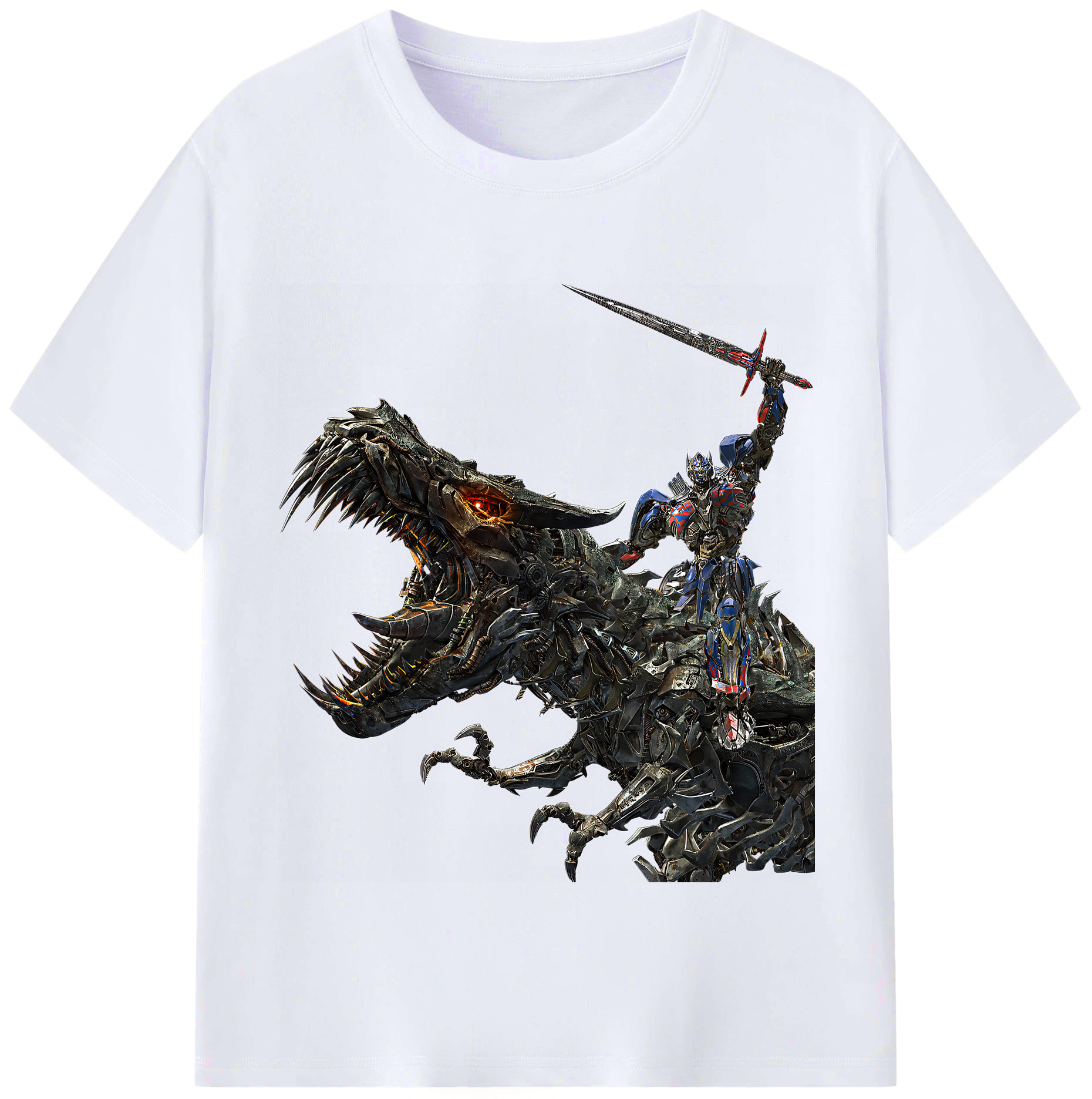 （画像用） Transformers トランスフォーマー レディースカジュアルプリントTシャツ（綿100％）