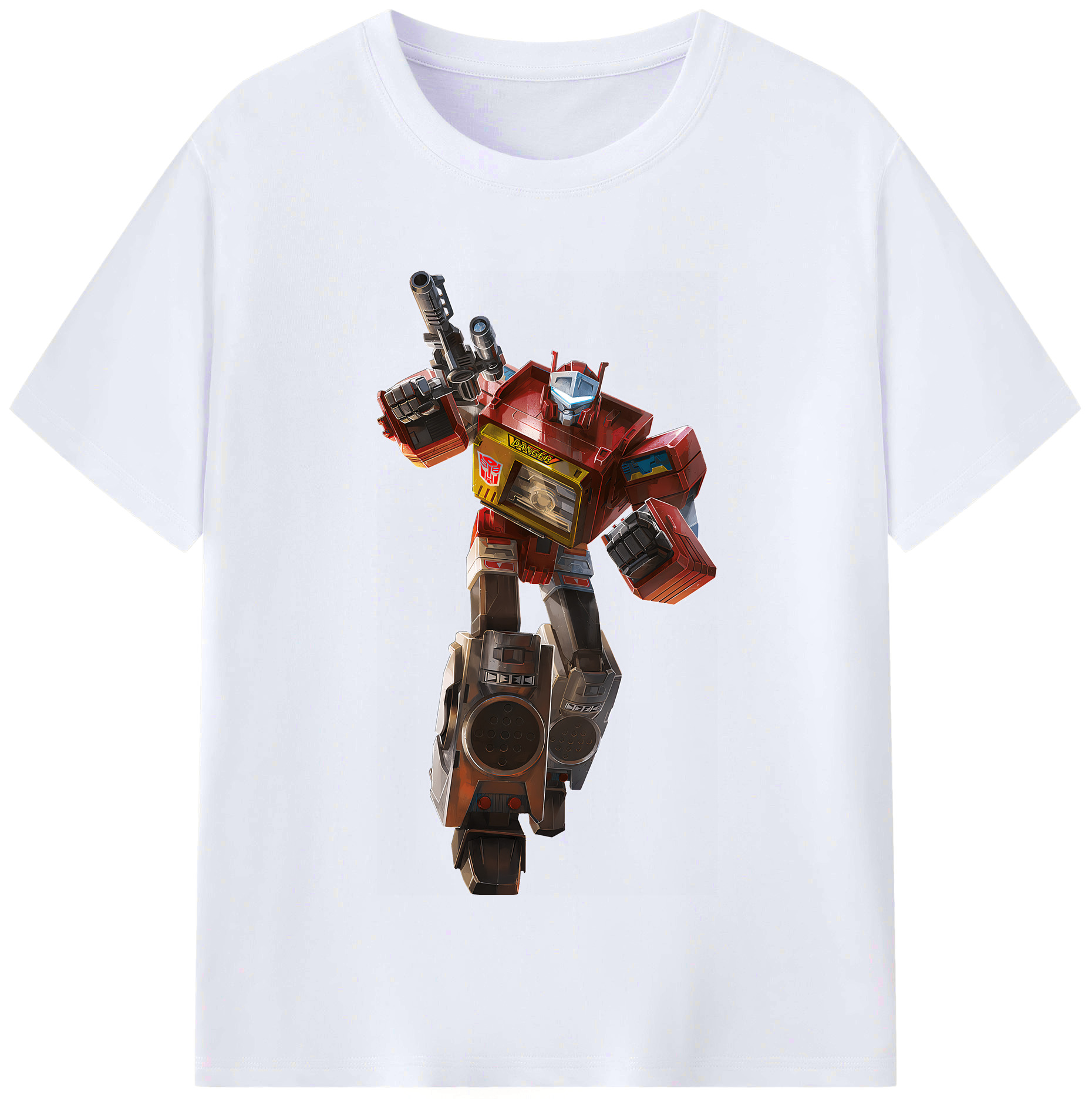 （画像用） Transformers トランスフォーマー レディースカジュアルプリントTシャツ（綿100％）