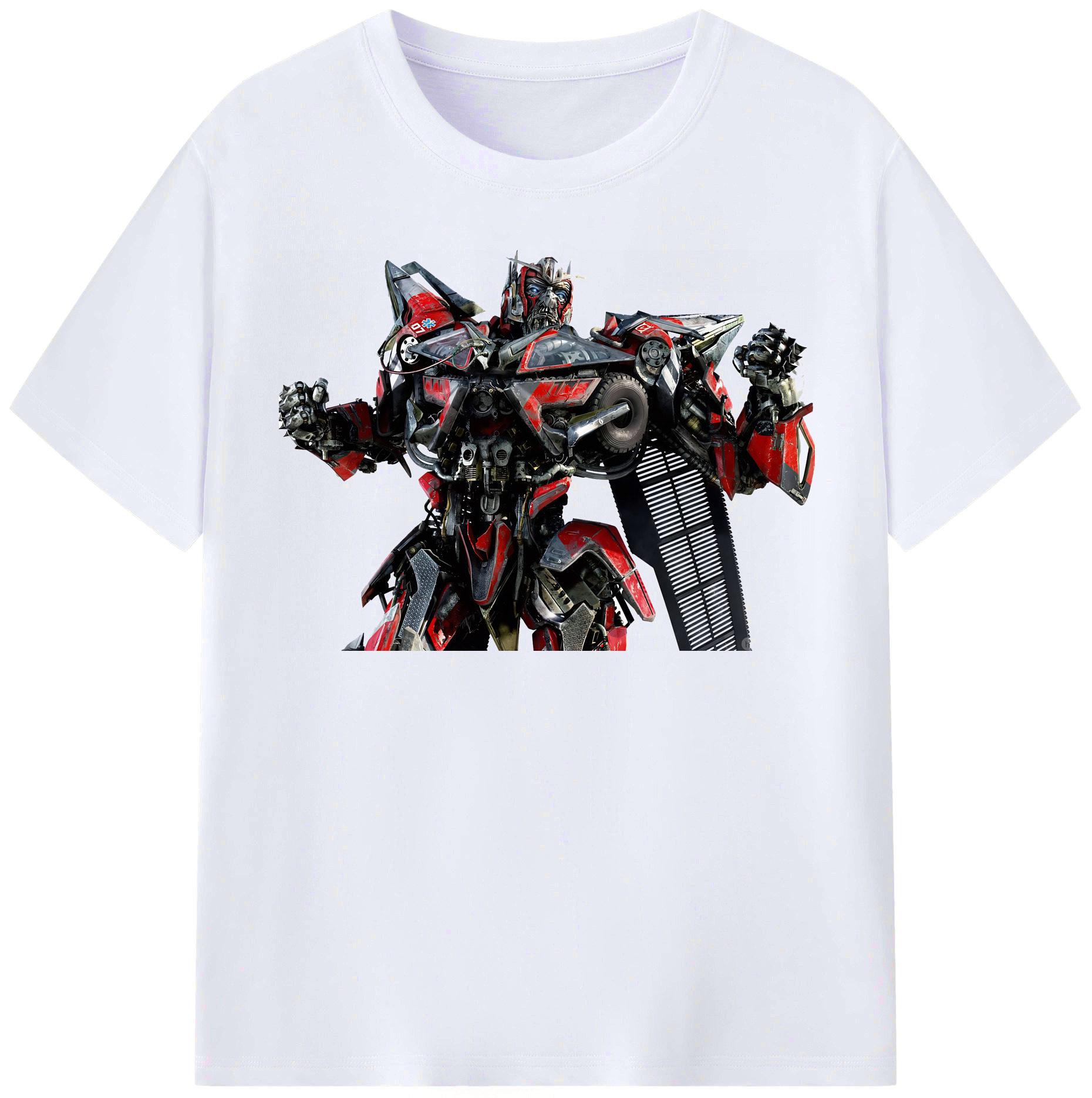 （画像用） Transformers トランスフォーマー レディースカジュアルプリントTシャツ（綿100％）