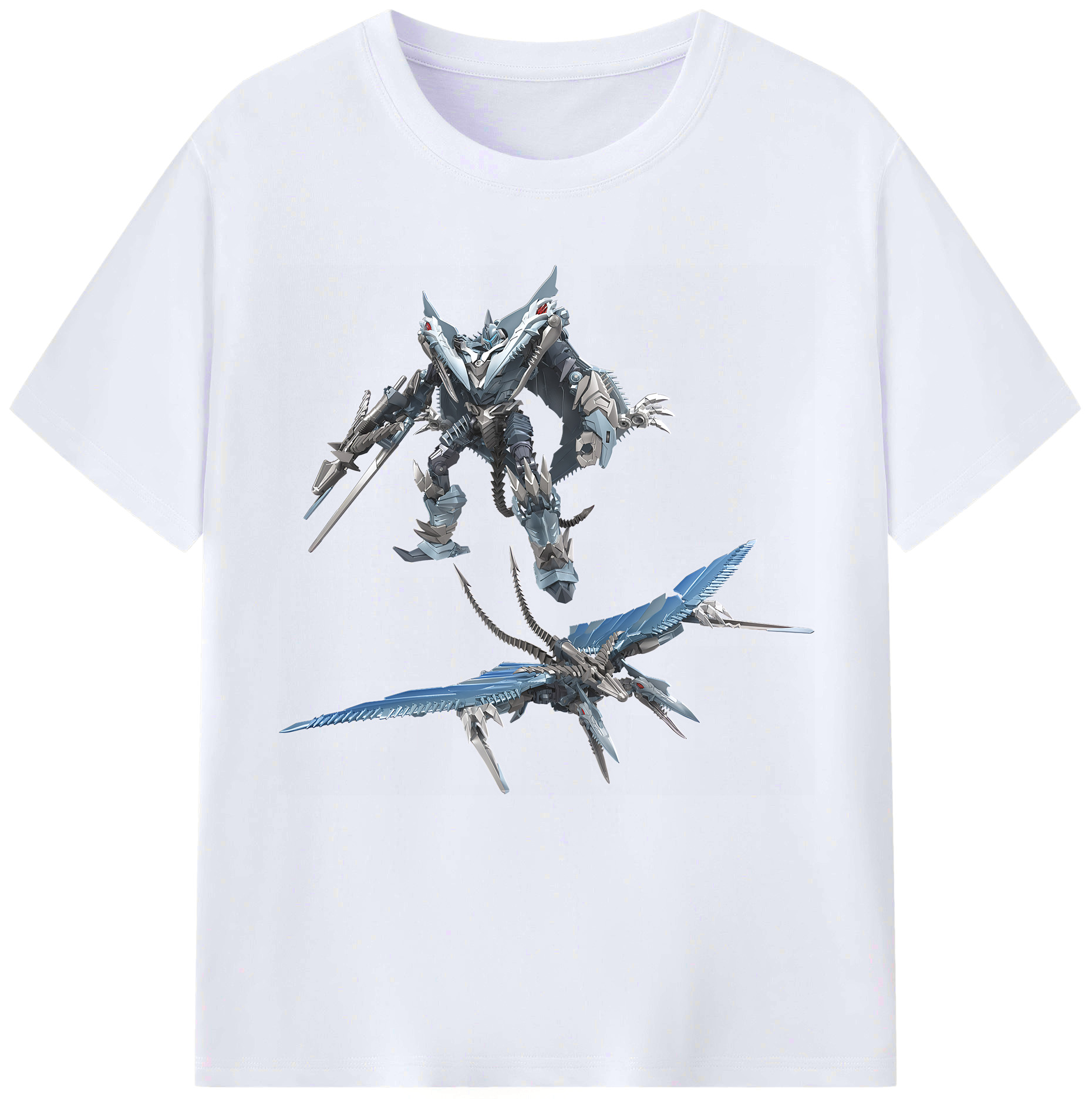 （画像用） Transformers トランスフォーマー レディースカジュアルプリントTシャツ（綿100％）