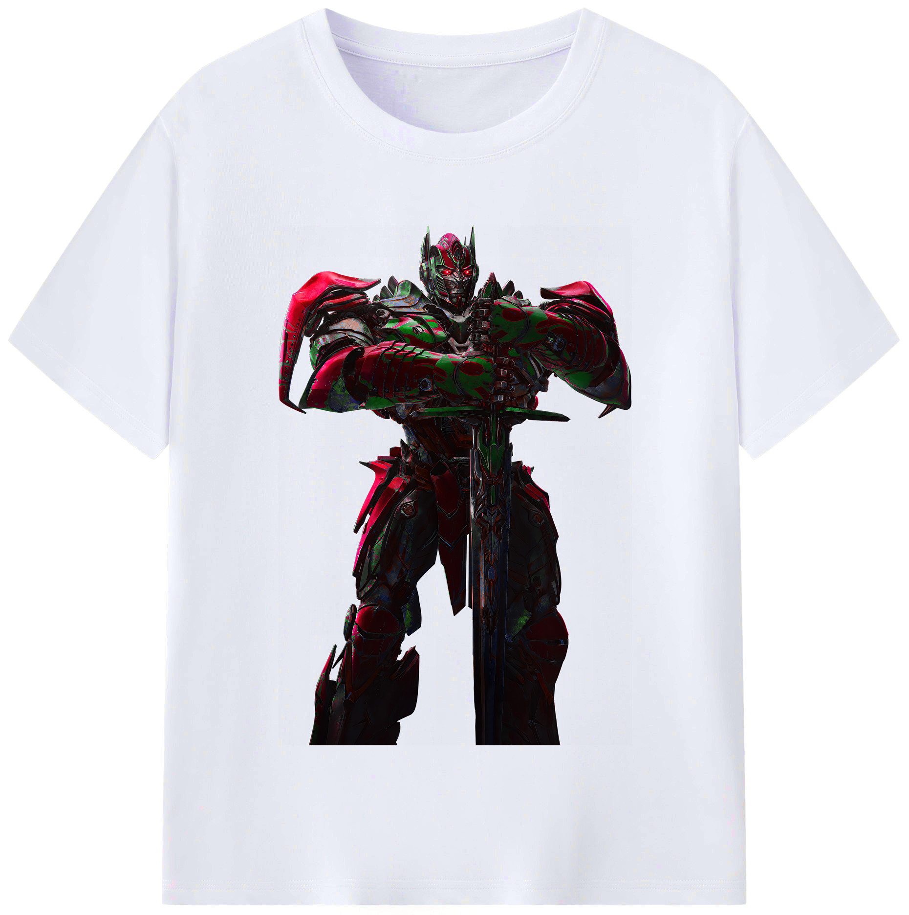 （画像用） Transformers トランスフォーマー レディースカジュアルプリントTシャツ（綿100％）