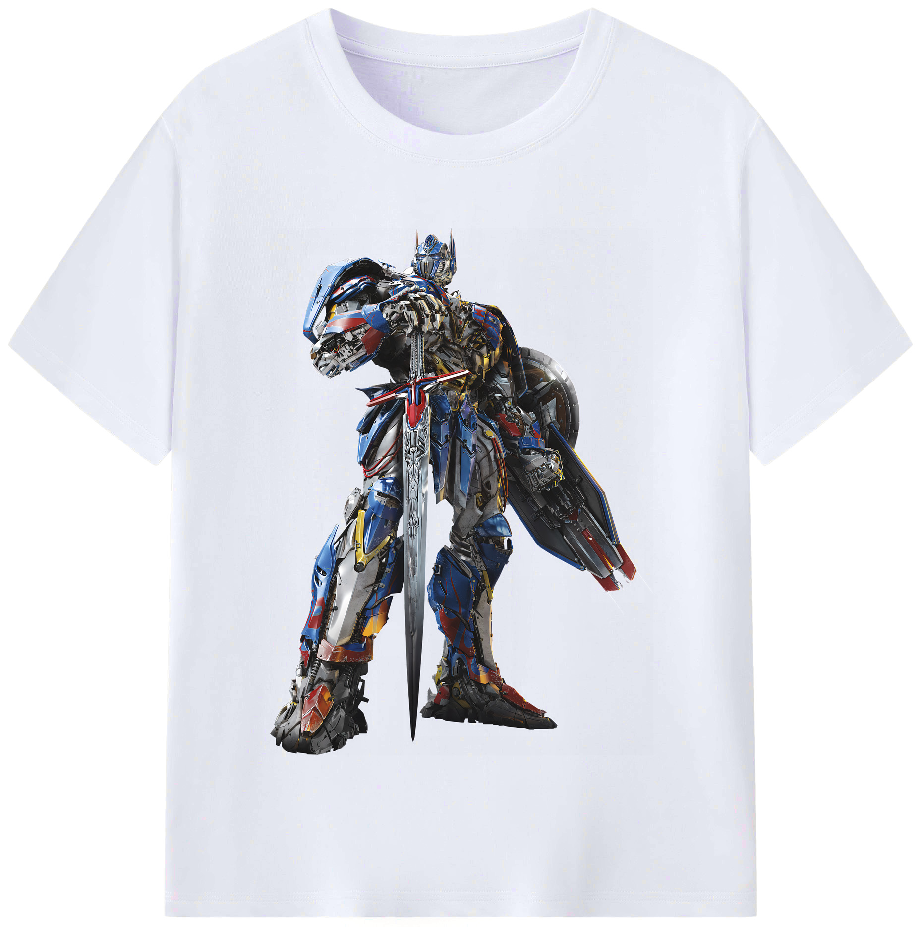 （画像用） Transformers トランスフォーマー レディースカジュアルプリントTシャツ（綿100％）