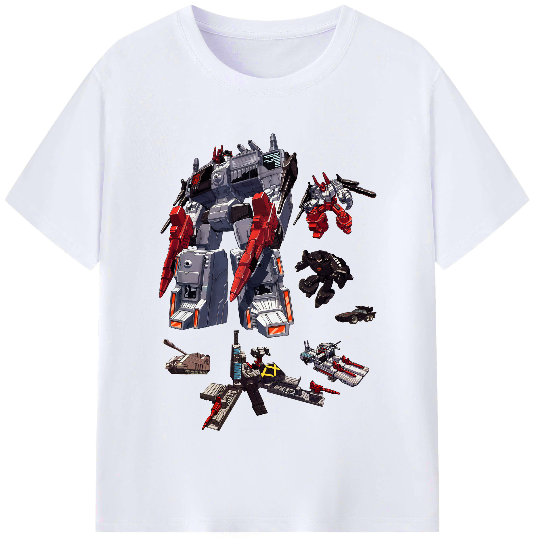 （画像用） Transformers トランスフォーマー レディースカジュアルプリントTシャツ（綿100％）