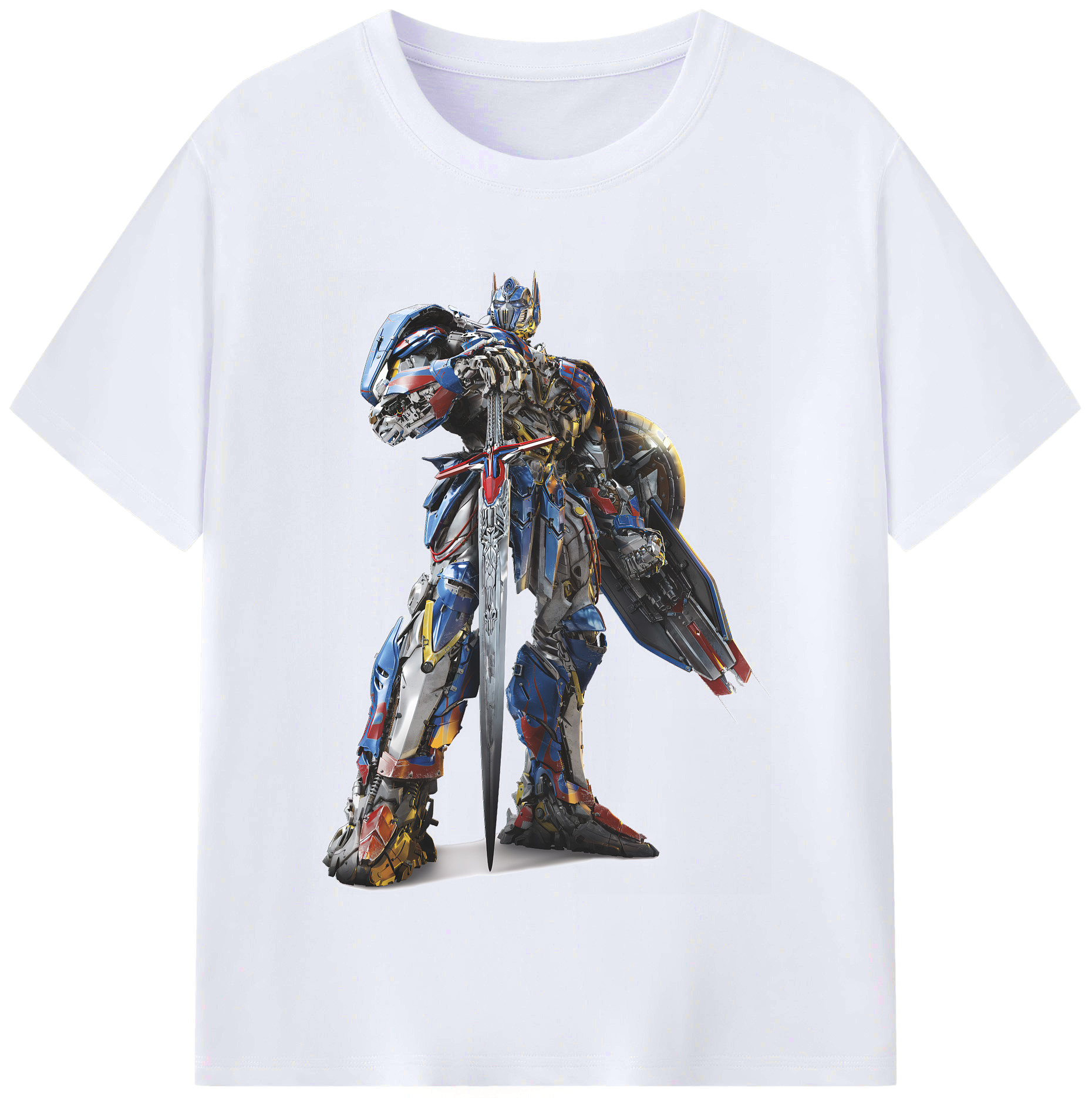 （画像用） Transformers トランスフォーマー レディースカジュアルプリントTシャツ（綿100％）
