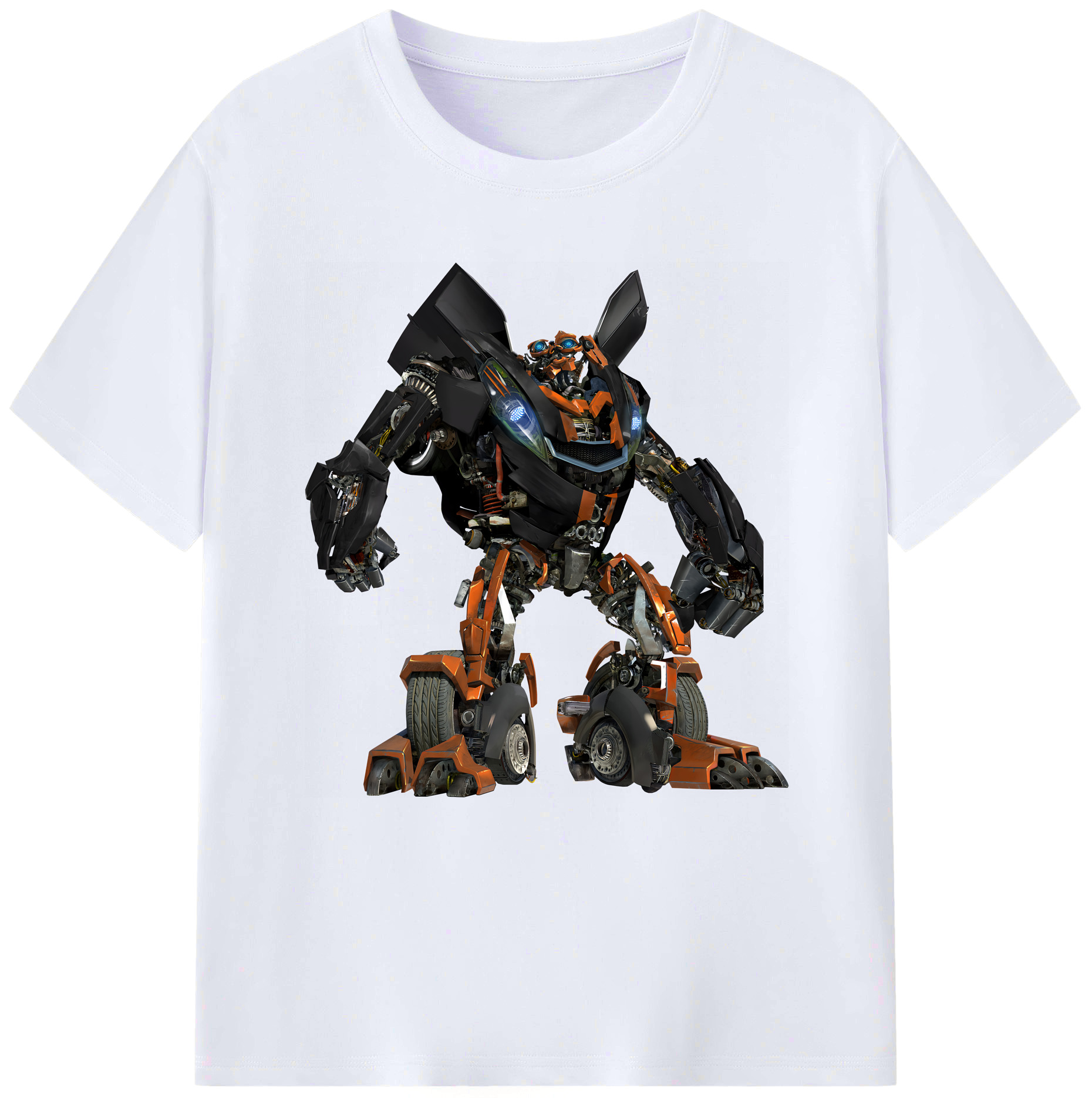 （画像用） Transformers トランスフォーマー レディースカジュアルプリントTシャツ（綿100％）