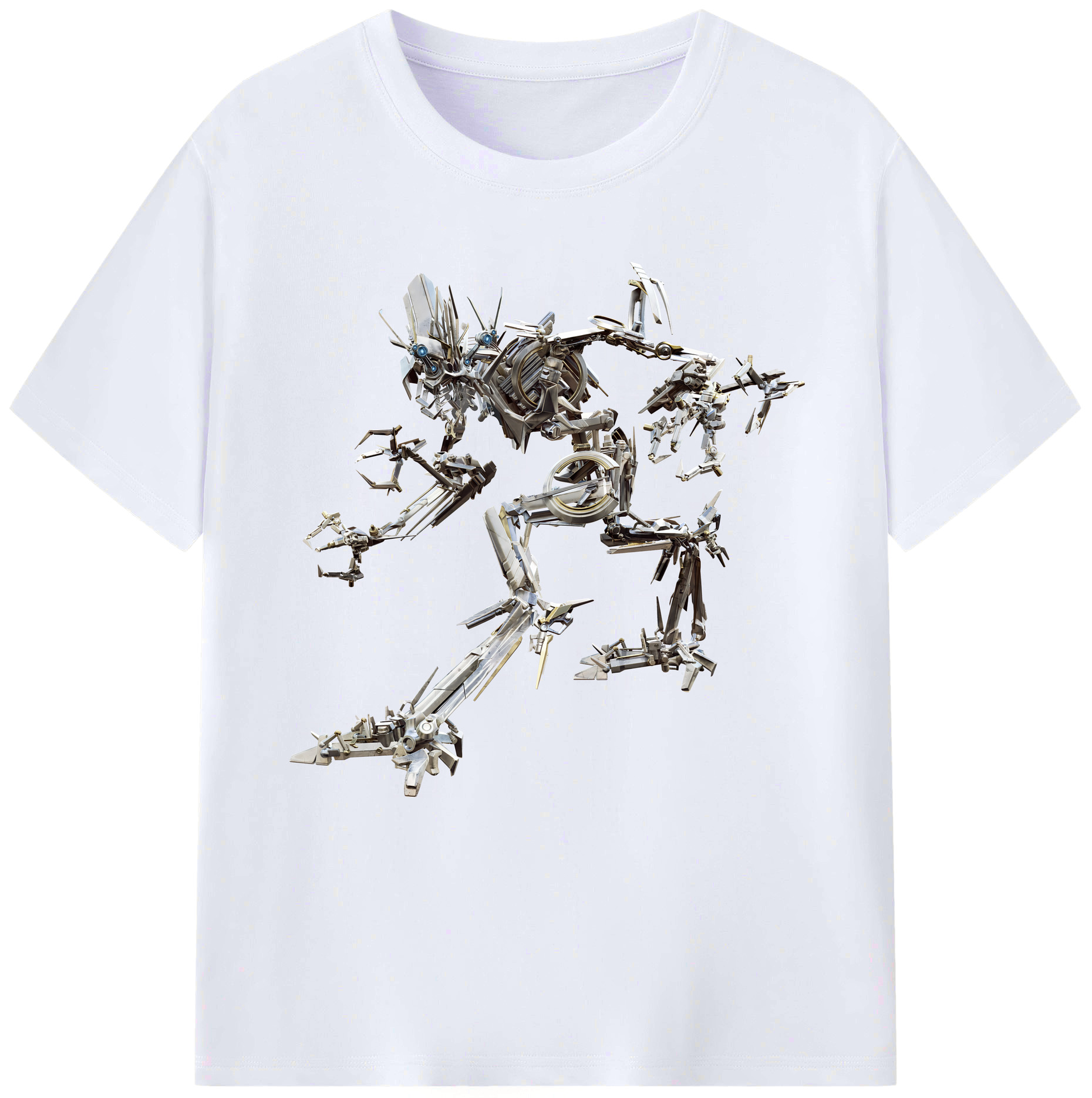 （画像用） Transformers トランスフォーマー レディースカジュアルプリントTシャツ（綿100％）
