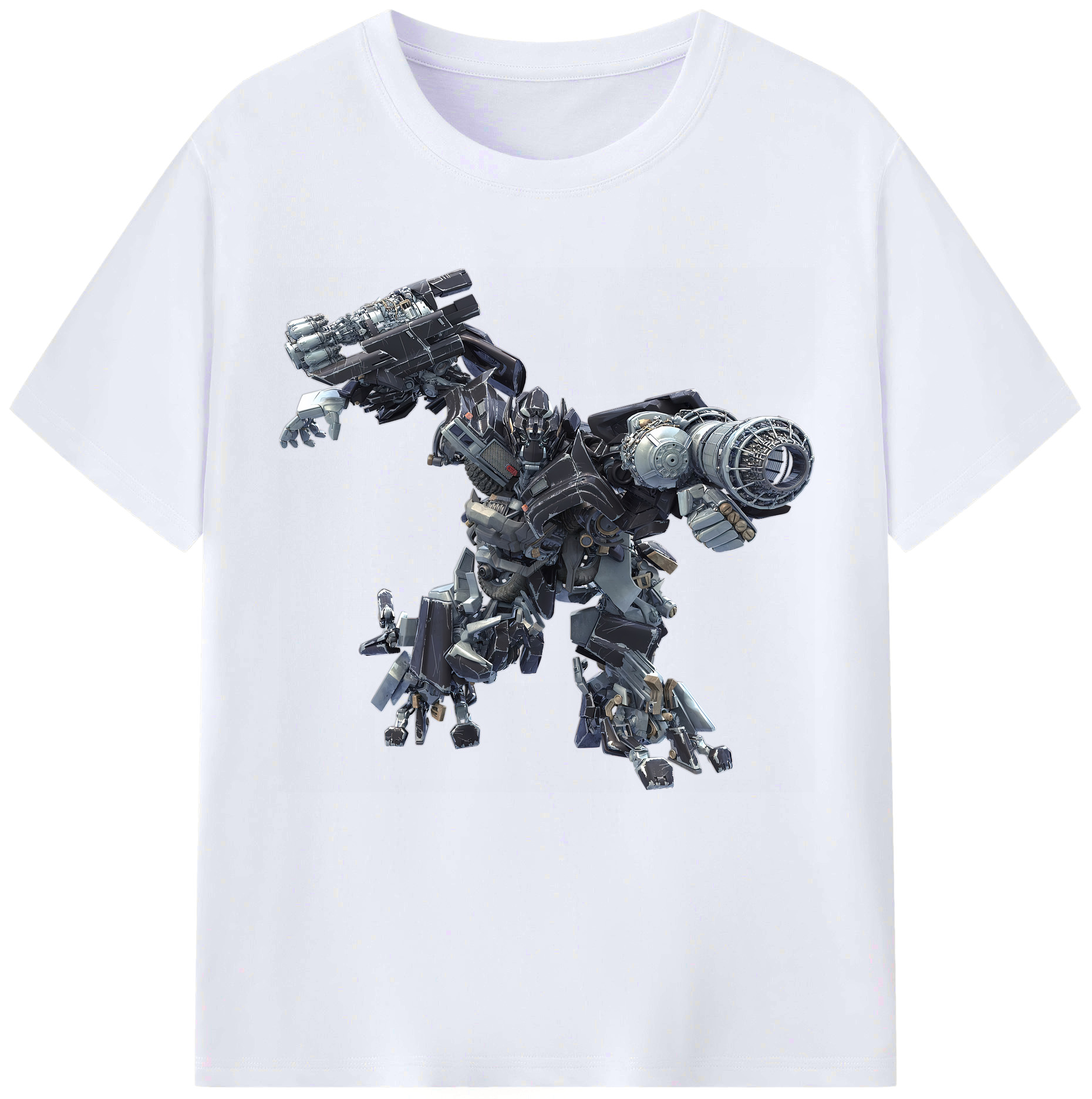 （画像用） Transformers トランスフォーマー レディースカジュアルプリントTシャツ（綿100％）