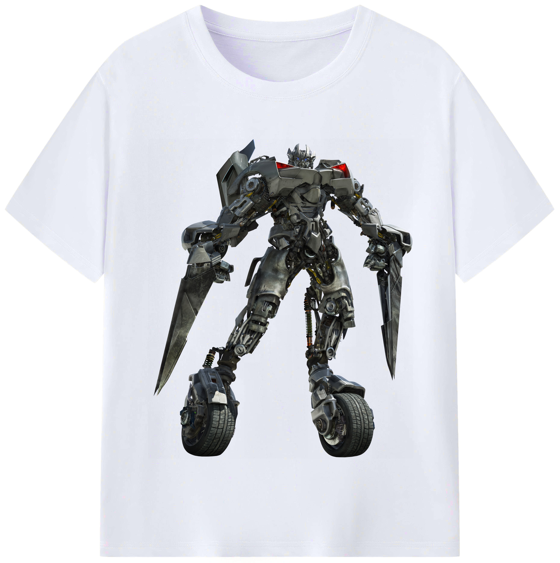 （画像用） Transformers トランスフォーマー レディースカジュアルプリントTシャツ（綿100％）