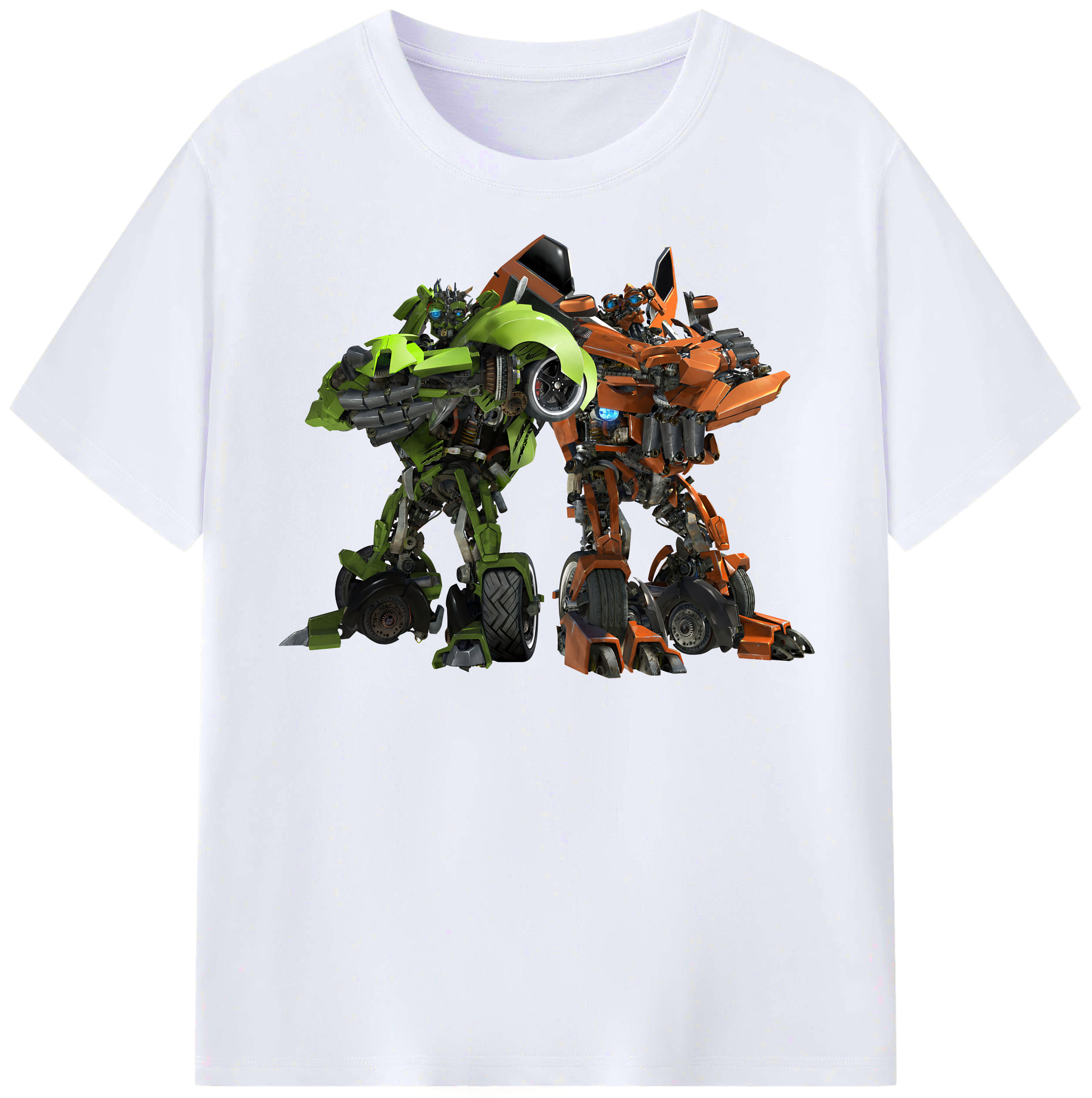 （画像用） Transformers トランスフォーマー レディースカジュアルプリントTシャツ（綿100％）