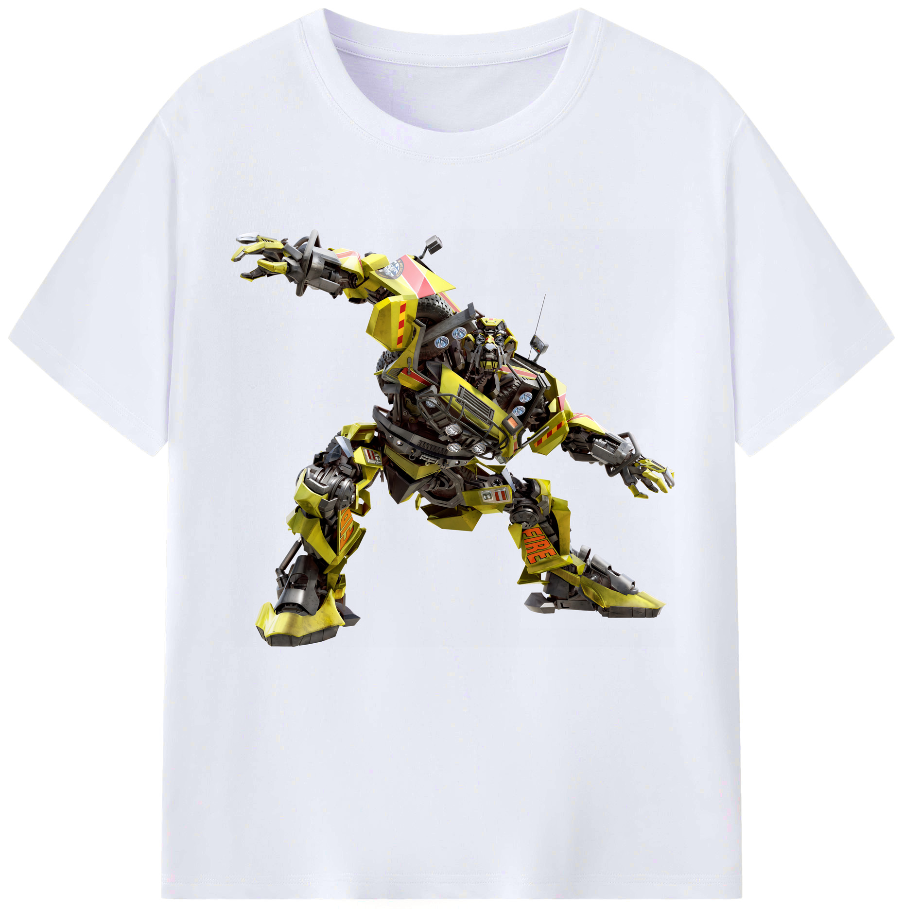 （画像用） Transformers トランスフォーマー レディースカジュアルプリントTシャツ（綿100％）