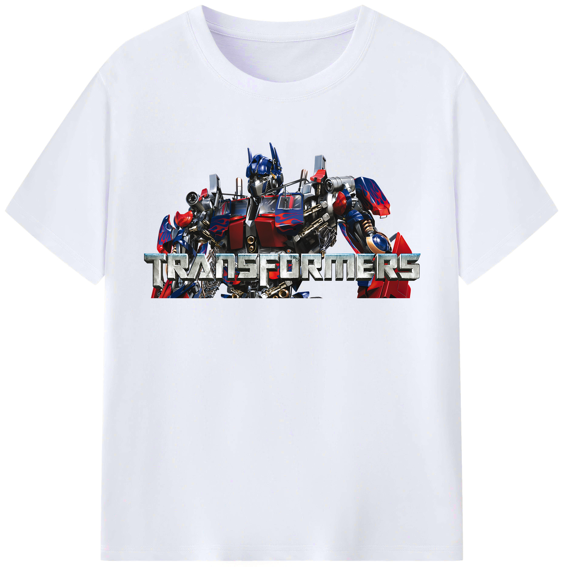 （画像用） Transformers トランスフォーマー レディースカジュアルプリントTシャツ（綿100％）