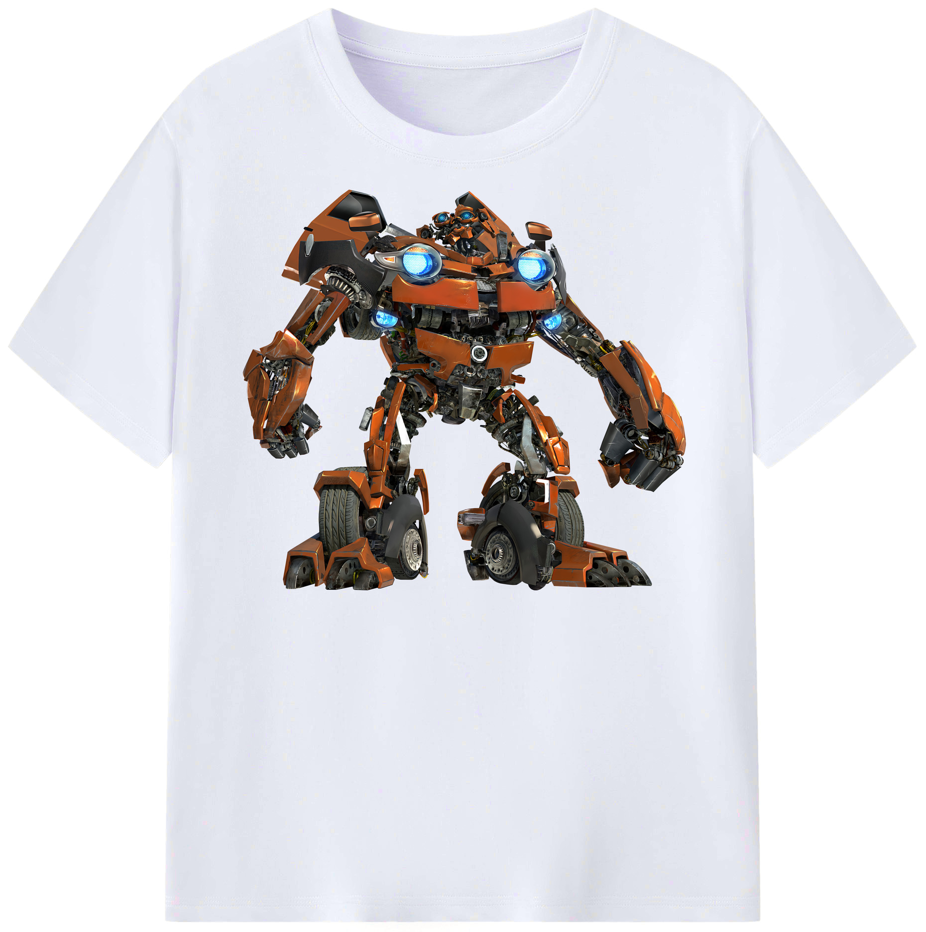 （画像用） Transformers トランスフォーマー レディースカジュアルプリントTシャツ（綿100％）