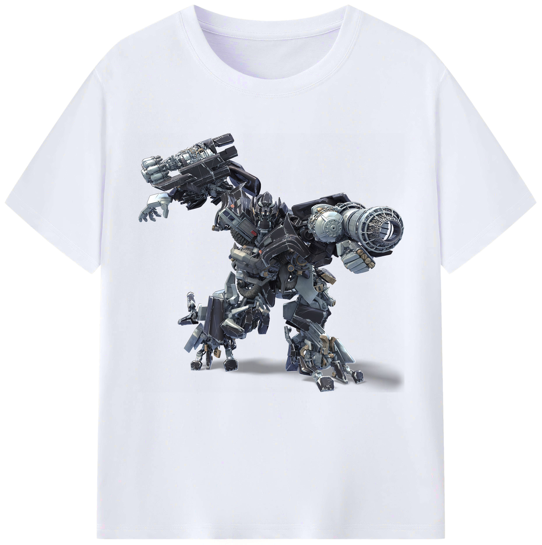 （画像用） Transformers トランスフォーマー レディースカジュアルプリントTシャツ（綿100％）