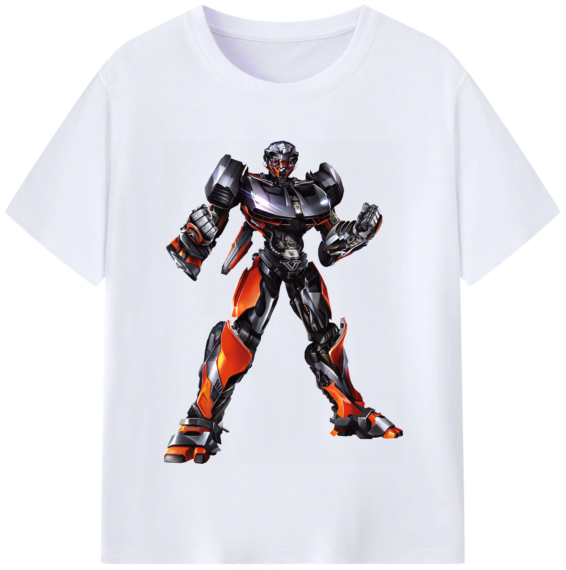 （画像用） Transformers トランスフォーマー レディースカジュアルプリントTシャツ（綿100％）