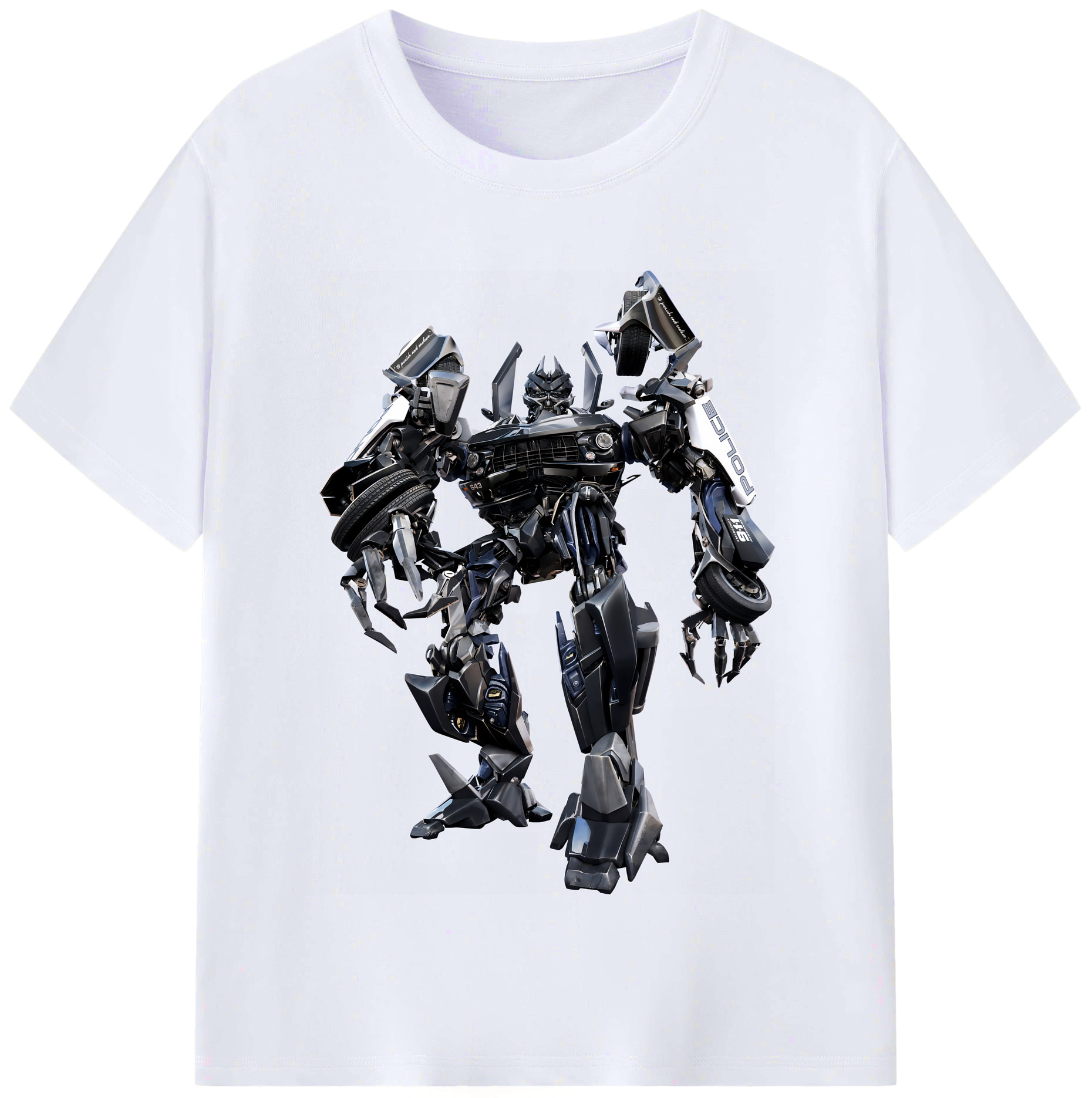（画像用） Transformers トランスフォーマー レディースカジュアルプリントTシャツ（綿100％）