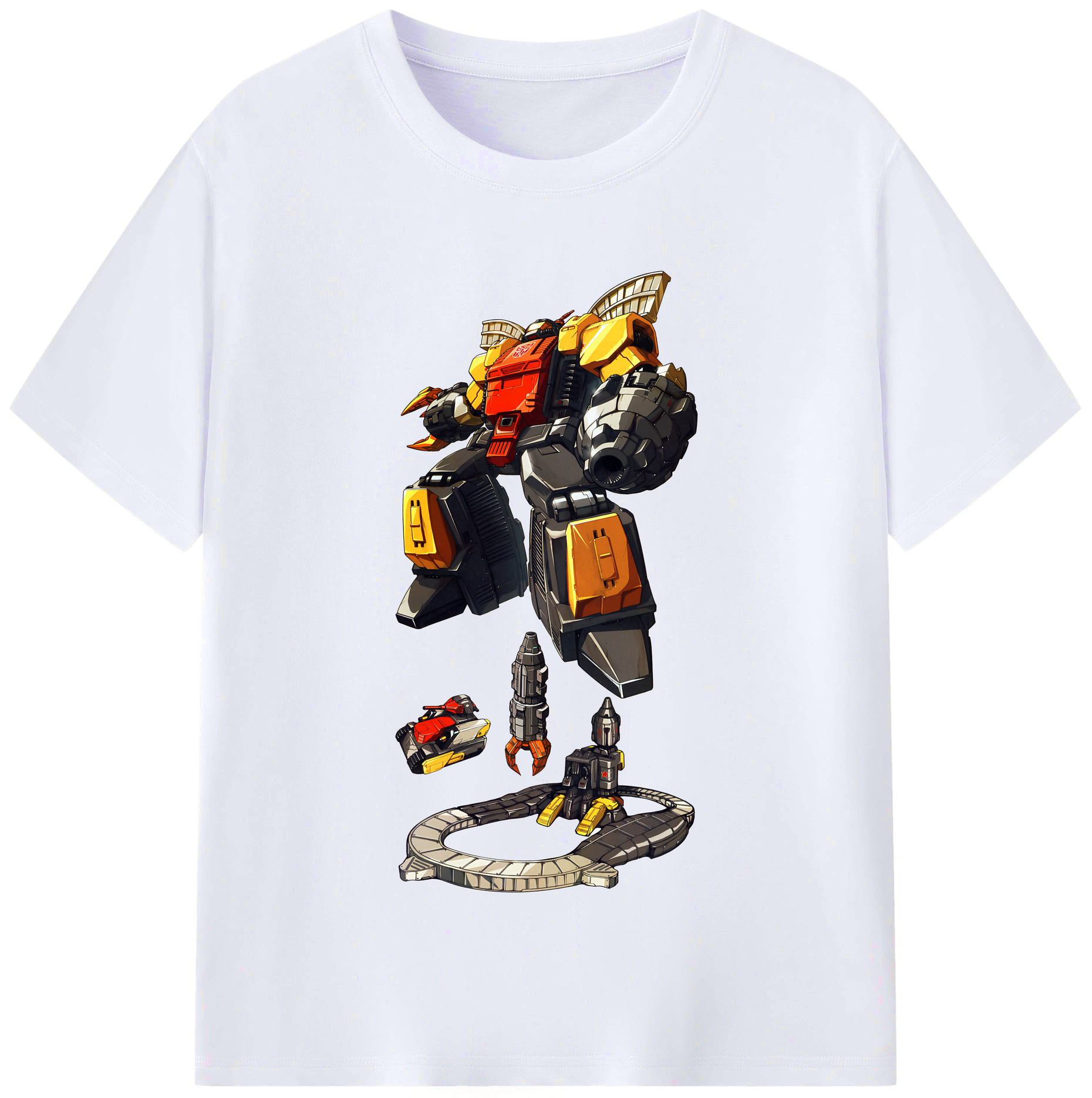 （画像用） Transformers トランスフォーマー レディースカジュアルプリントTシャツ（綿100％）