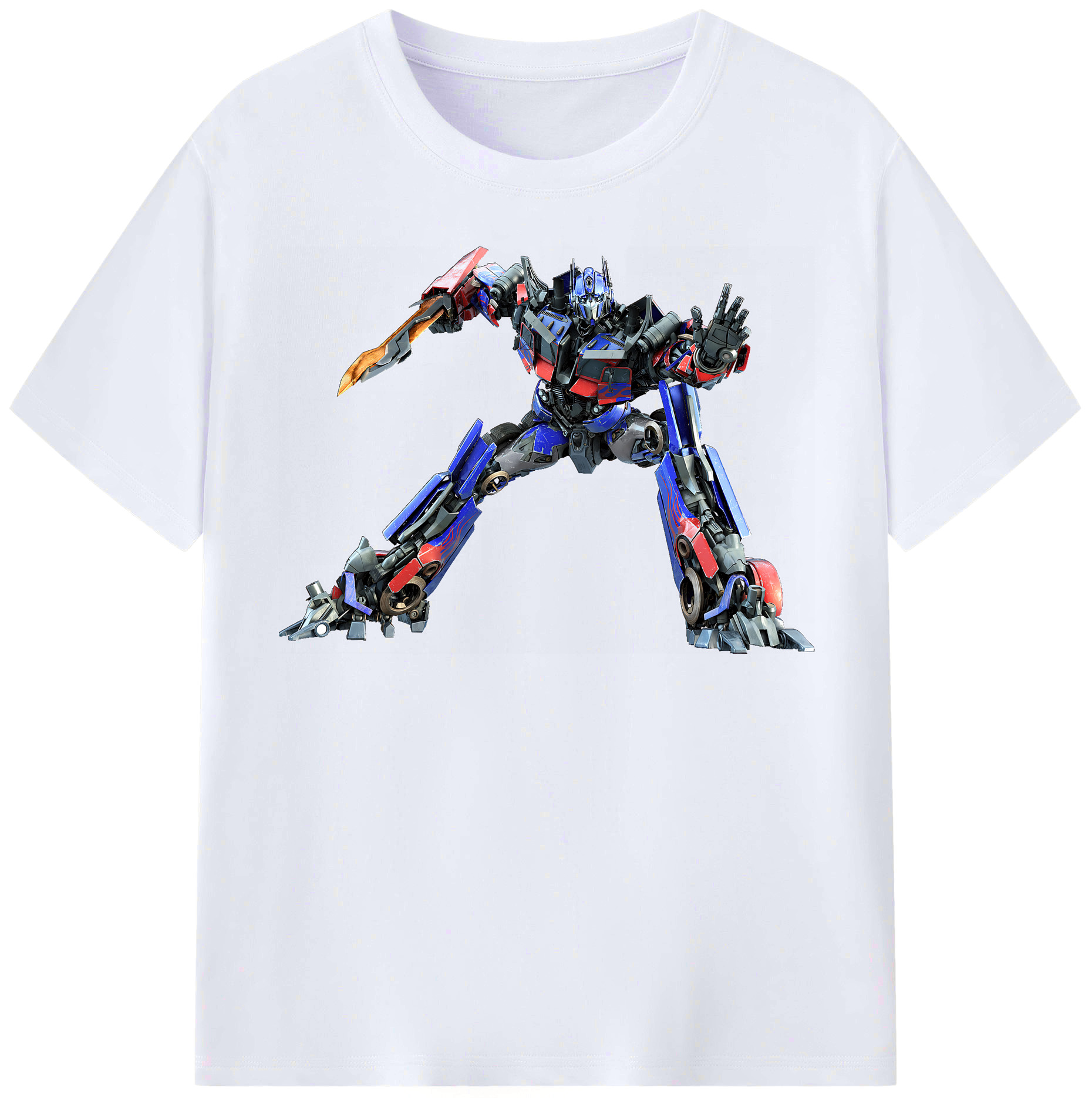 （画像用） Transformers トランスフォーマー レディースカジュアルプリントTシャツ（綿100％）