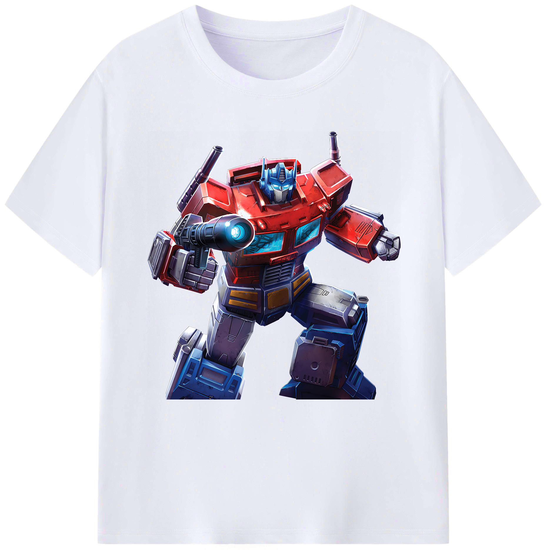 （画像用） Transformers トランスフォーマー レディースカジュアルプリントTシャツ（綿100％）