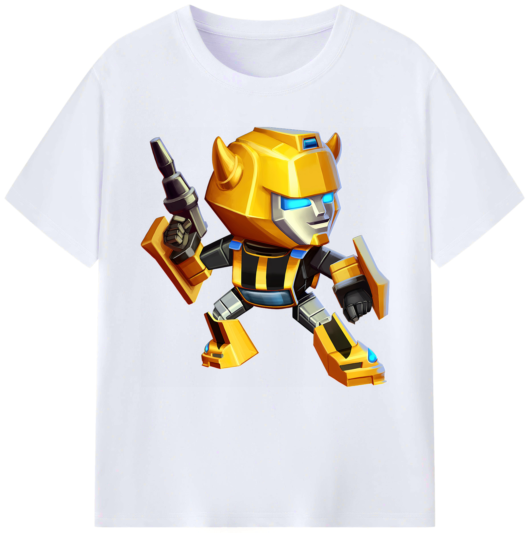 （画像用） Transformers トランスフォーマー レディースカジュアルプリントTシャツ（綿100％）