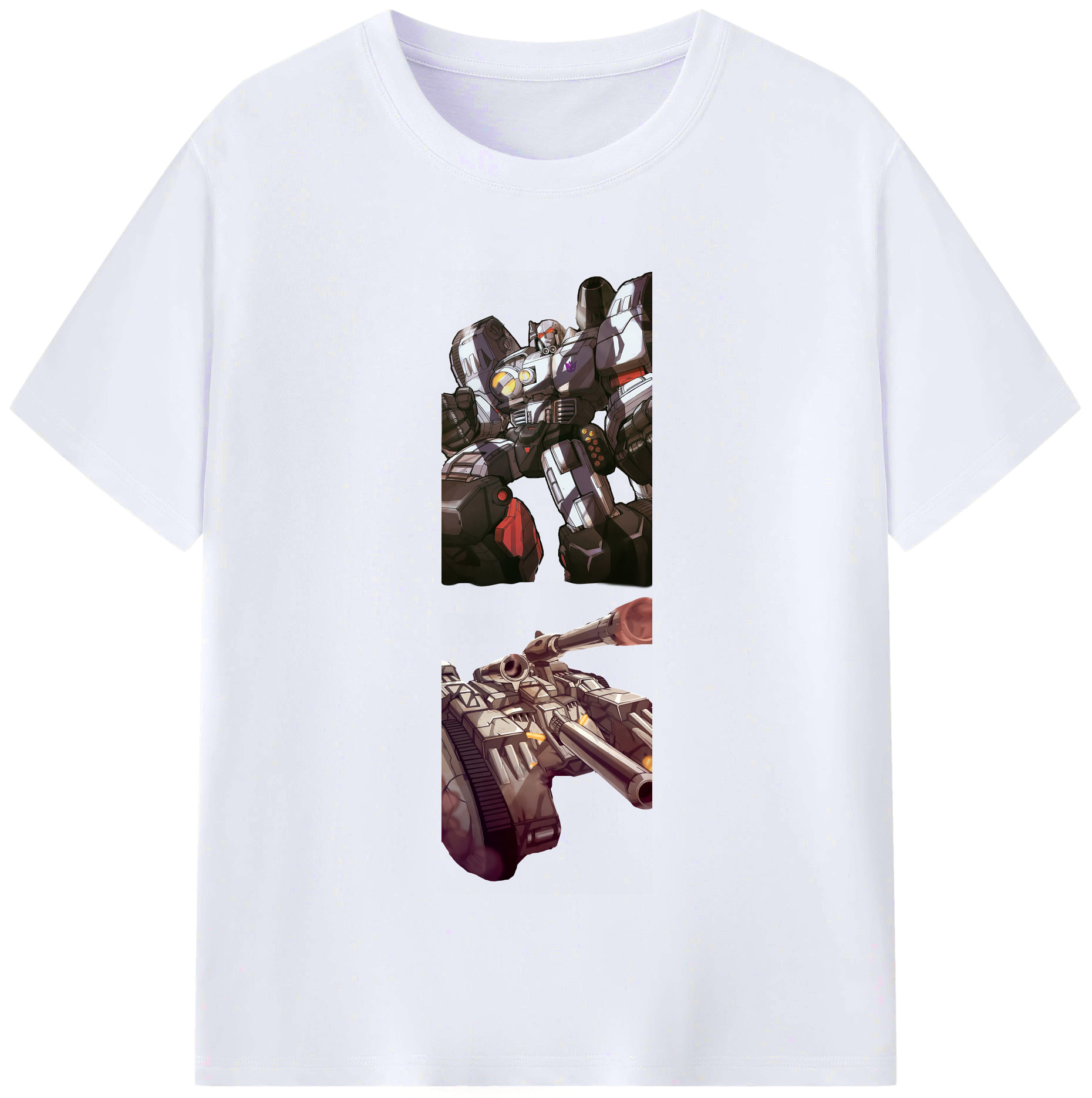 （画像用） Transformers トランスフォーマー レディースカジュアルプリントTシャツ（綿100％）