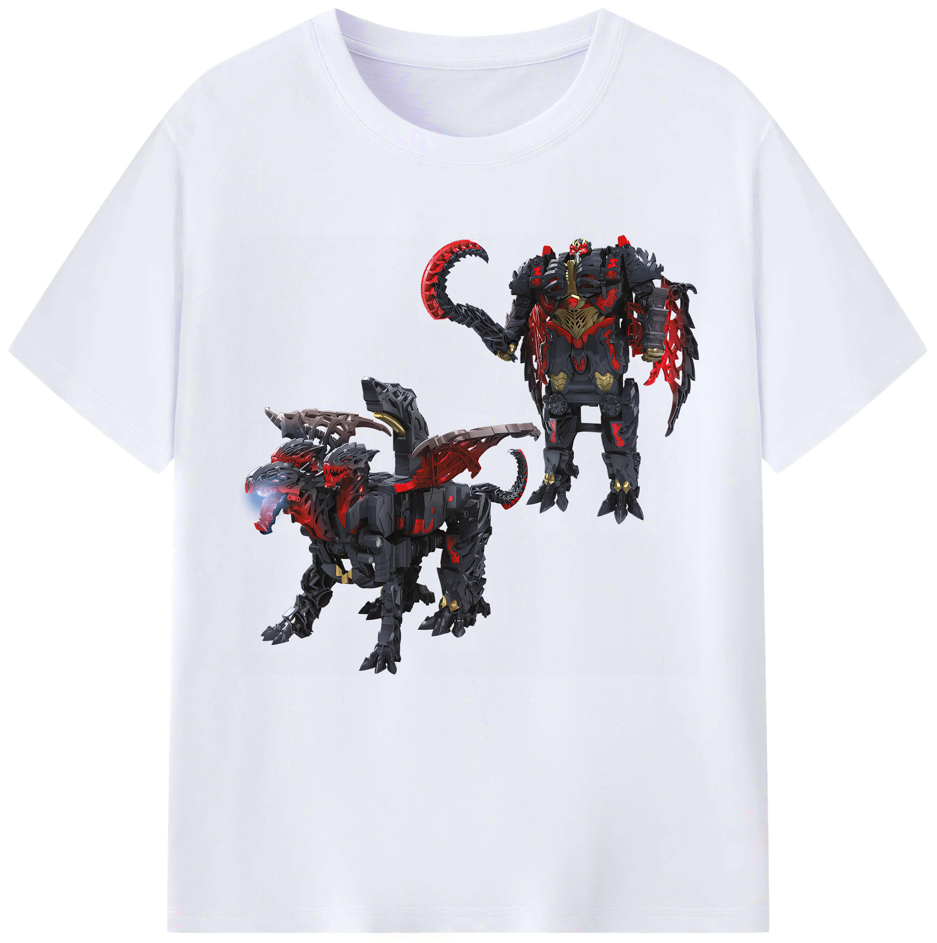 （画像用） Transformers トランスフォーマー レディースカジュアルプリントTシャツ（綿100％）