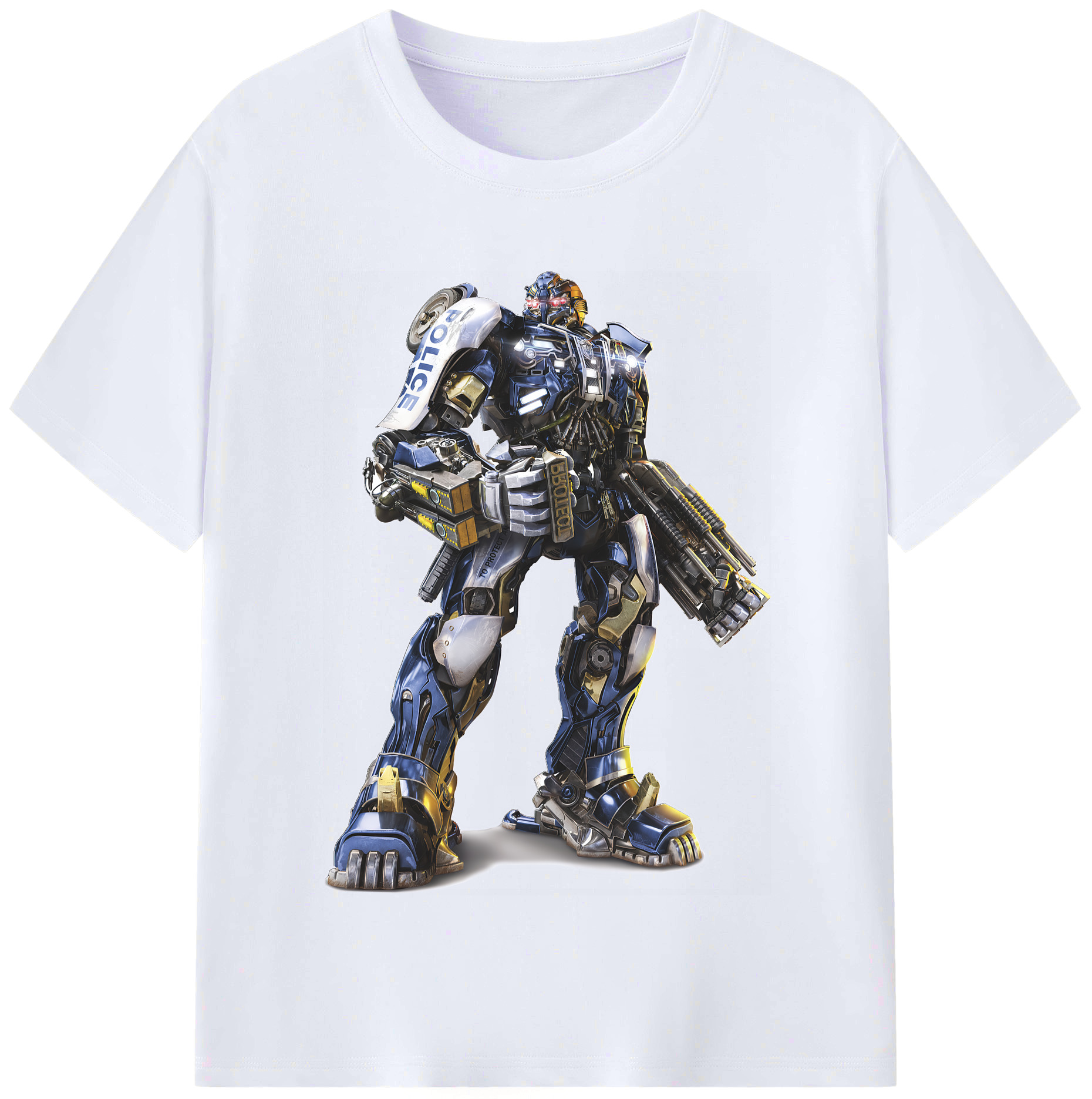 （画像用） Transformers トランスフォーマー レディースカジュアルプリントTシャツ（綿100％）