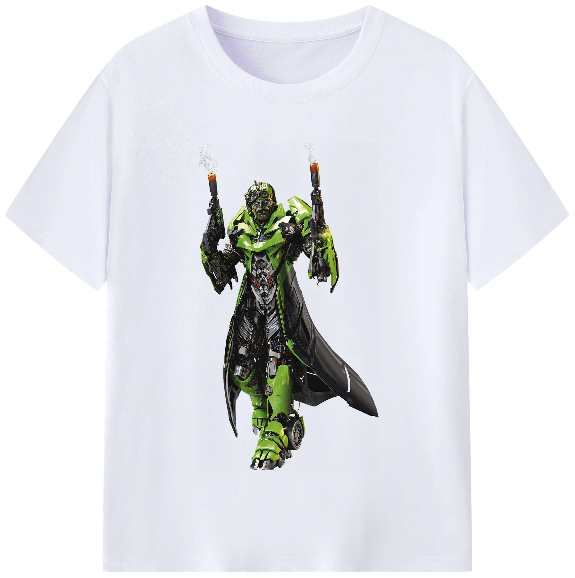 （画像用） Transformers トランスフォーマー レディースカジュアルプリントTシャツ（綿100％）