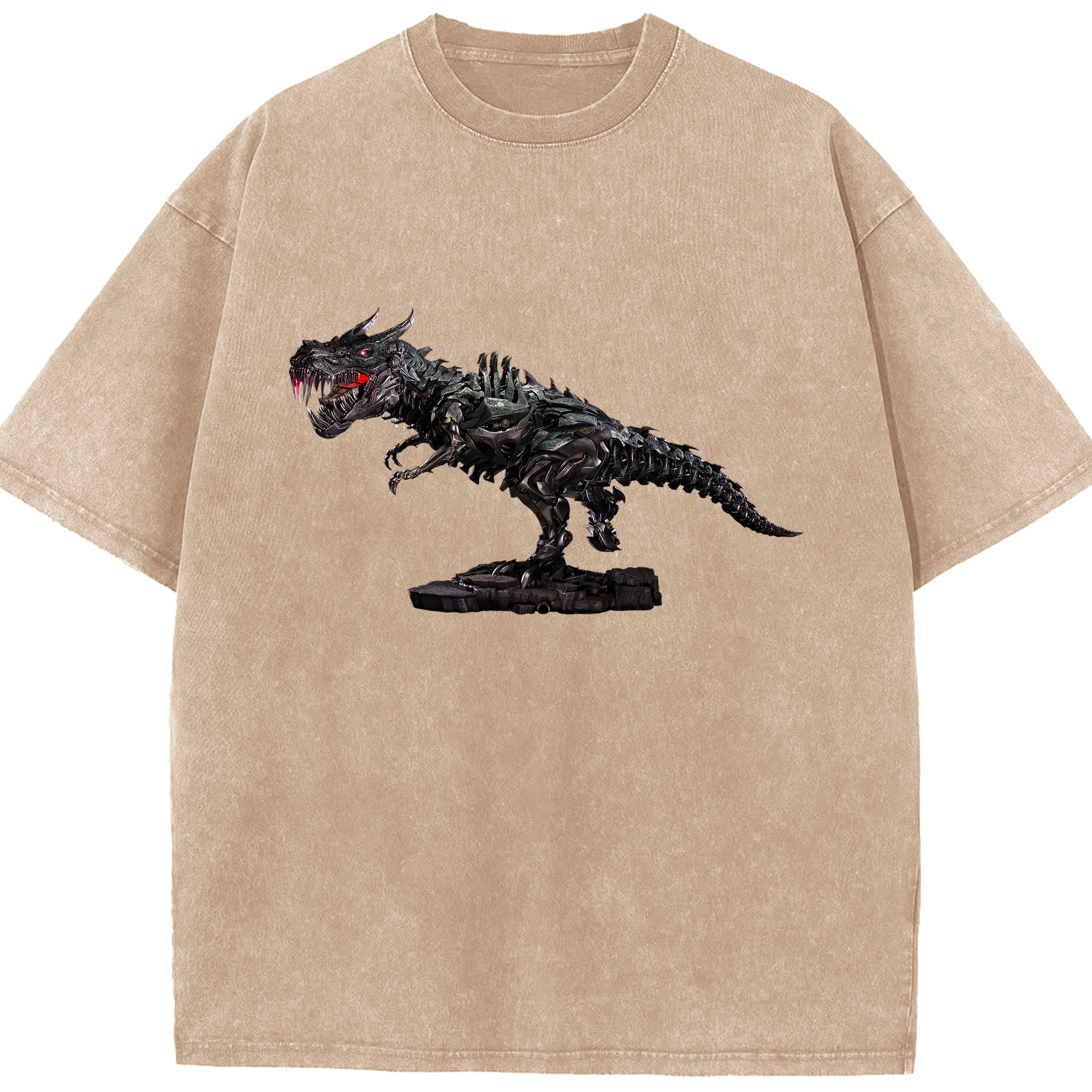 （画像用）  綿100% ヴィンテージ風 半袖Tシャツ（フロントプリント）