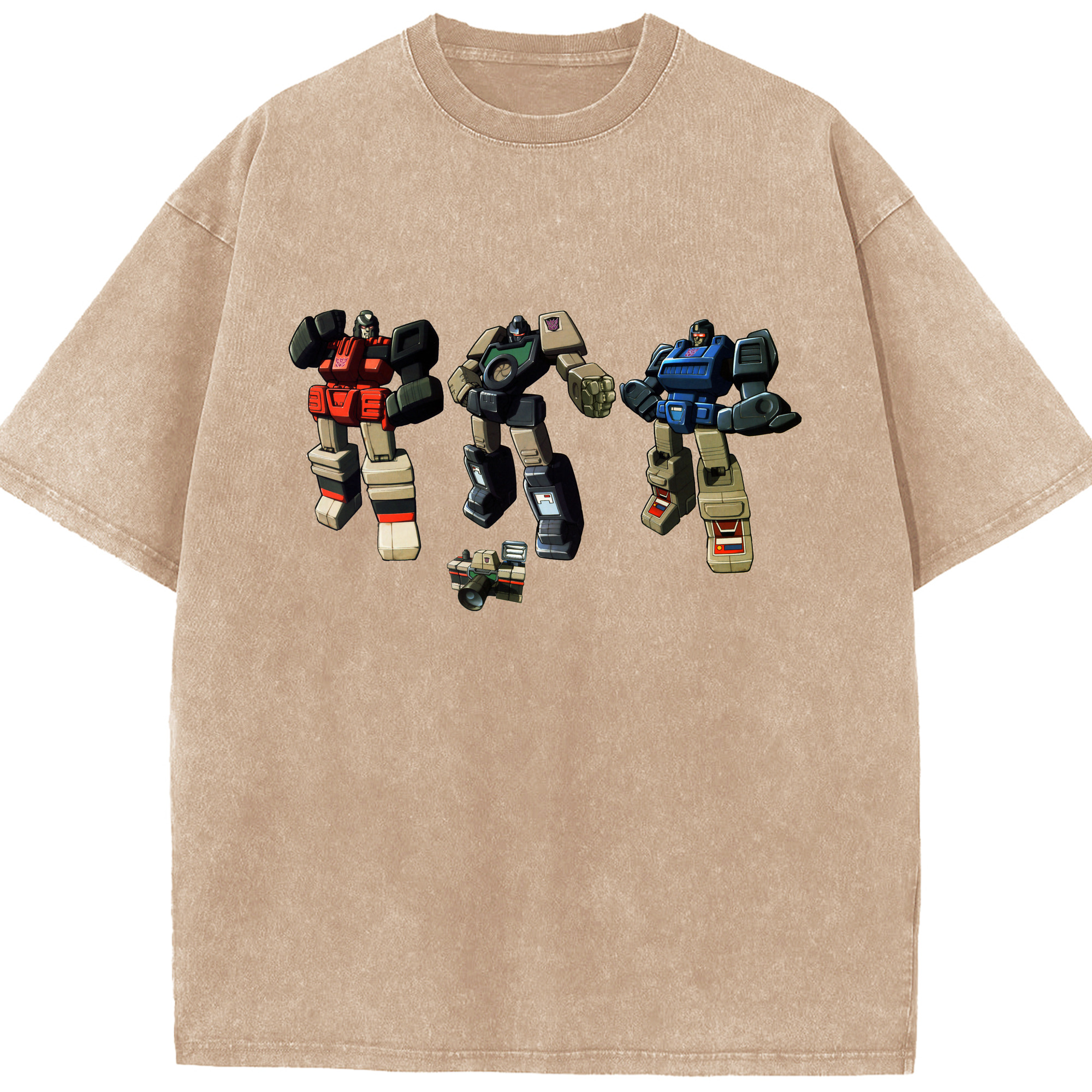 （画像用）  綿100% ヴィンテージ風 半袖Tシャツ（フロントプリント）