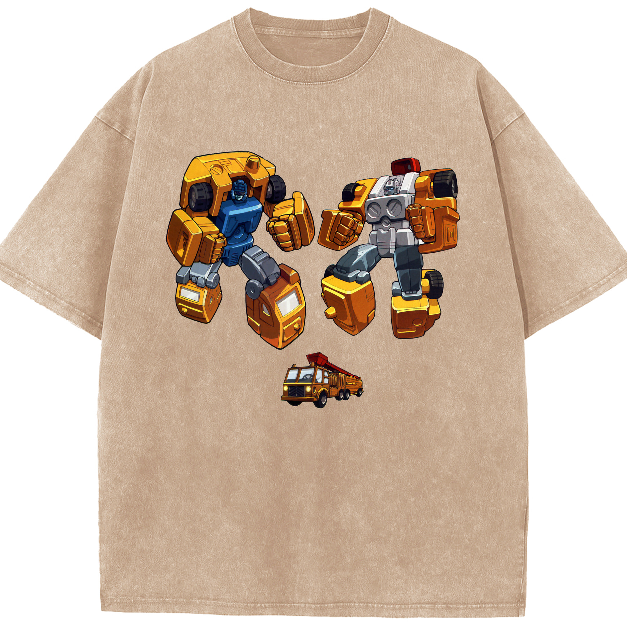 （画像用）  綿100% ヴィンテージ風 半袖Tシャツ（フロントプリント）