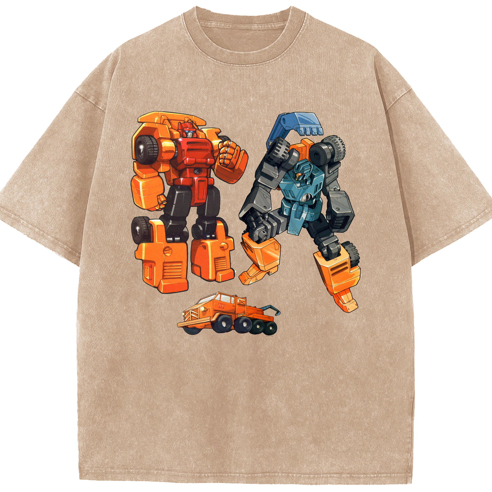 （画像用）  綿100% ヴィンテージ風 半袖Tシャツ（フロントプリント）