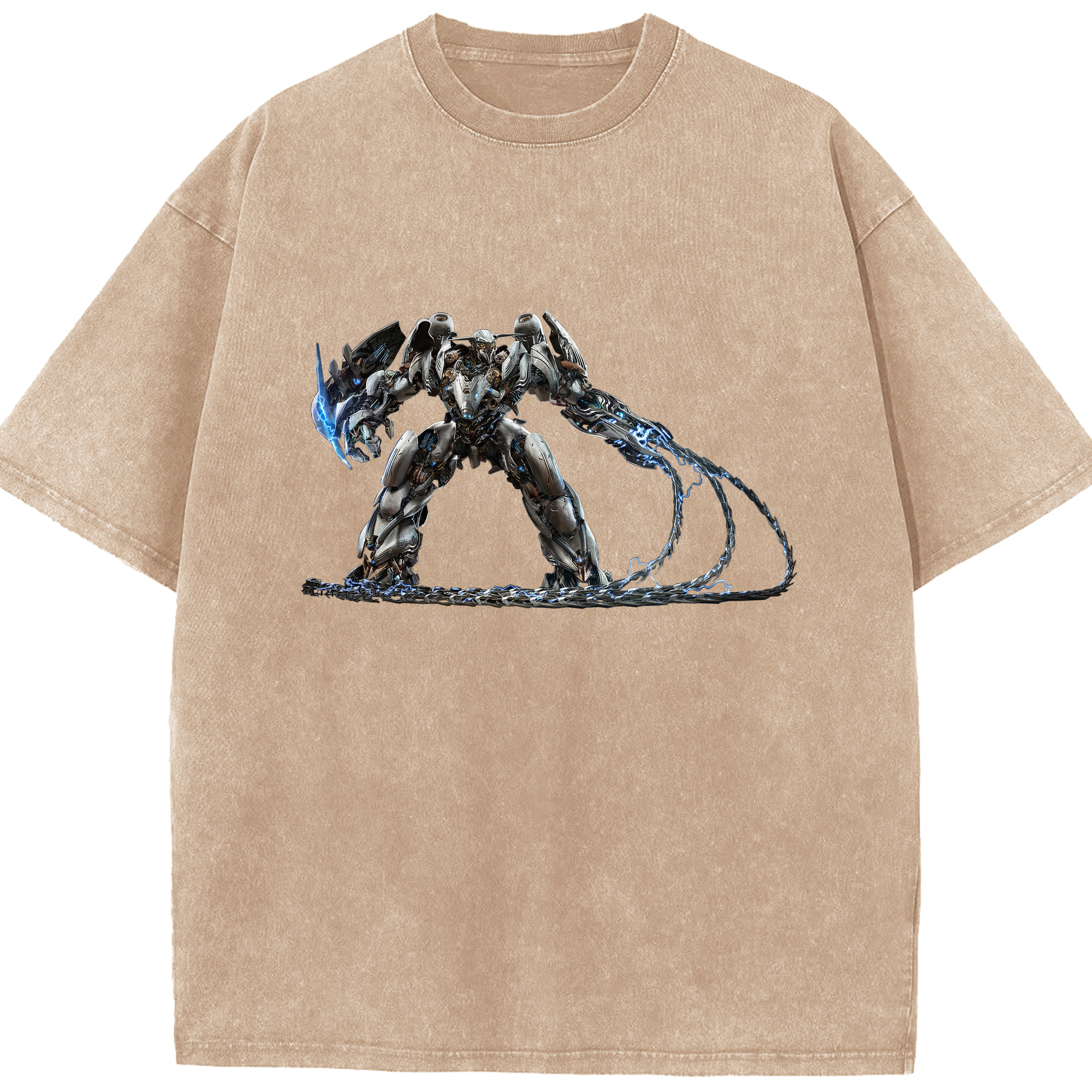 （画像用）  綿100% ヴィンテージ風 半袖Tシャツ（フロントプリント）