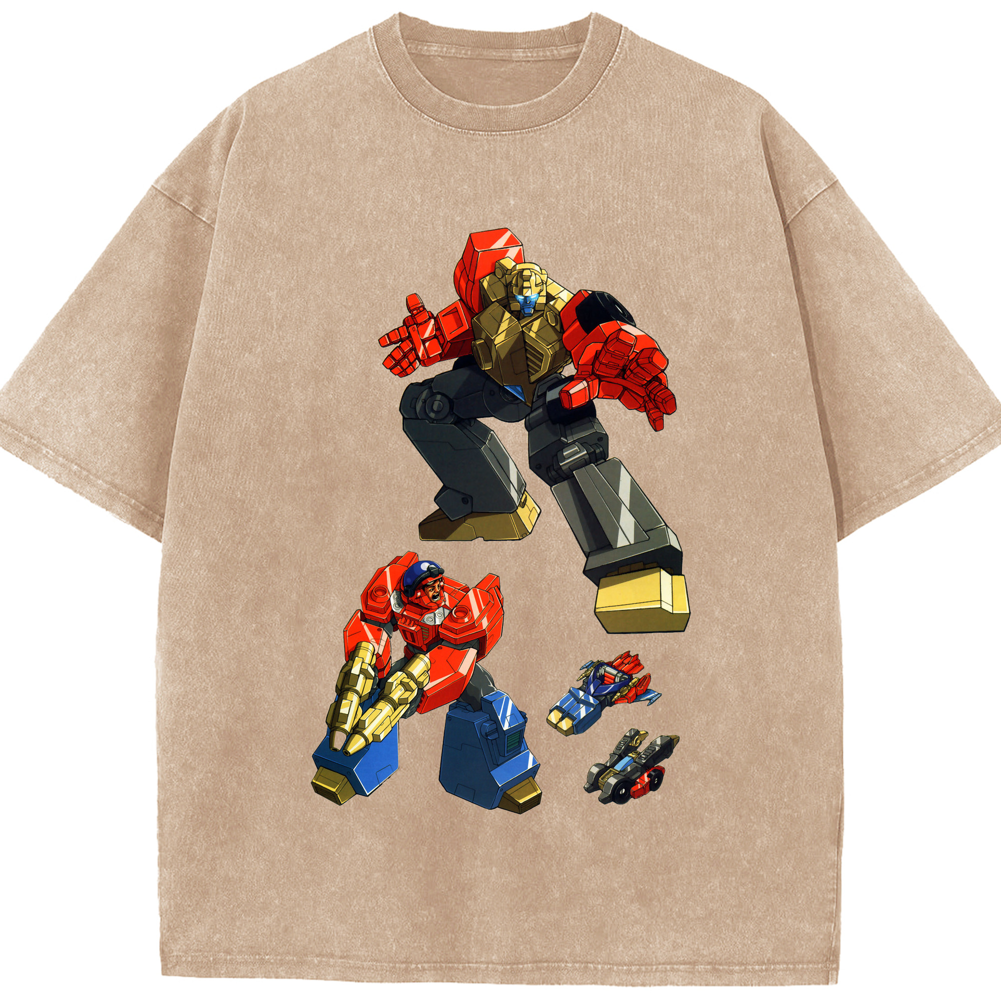 （画像用）  綿100% ヴィンテージ風 半袖Tシャツ（フロントプリント）