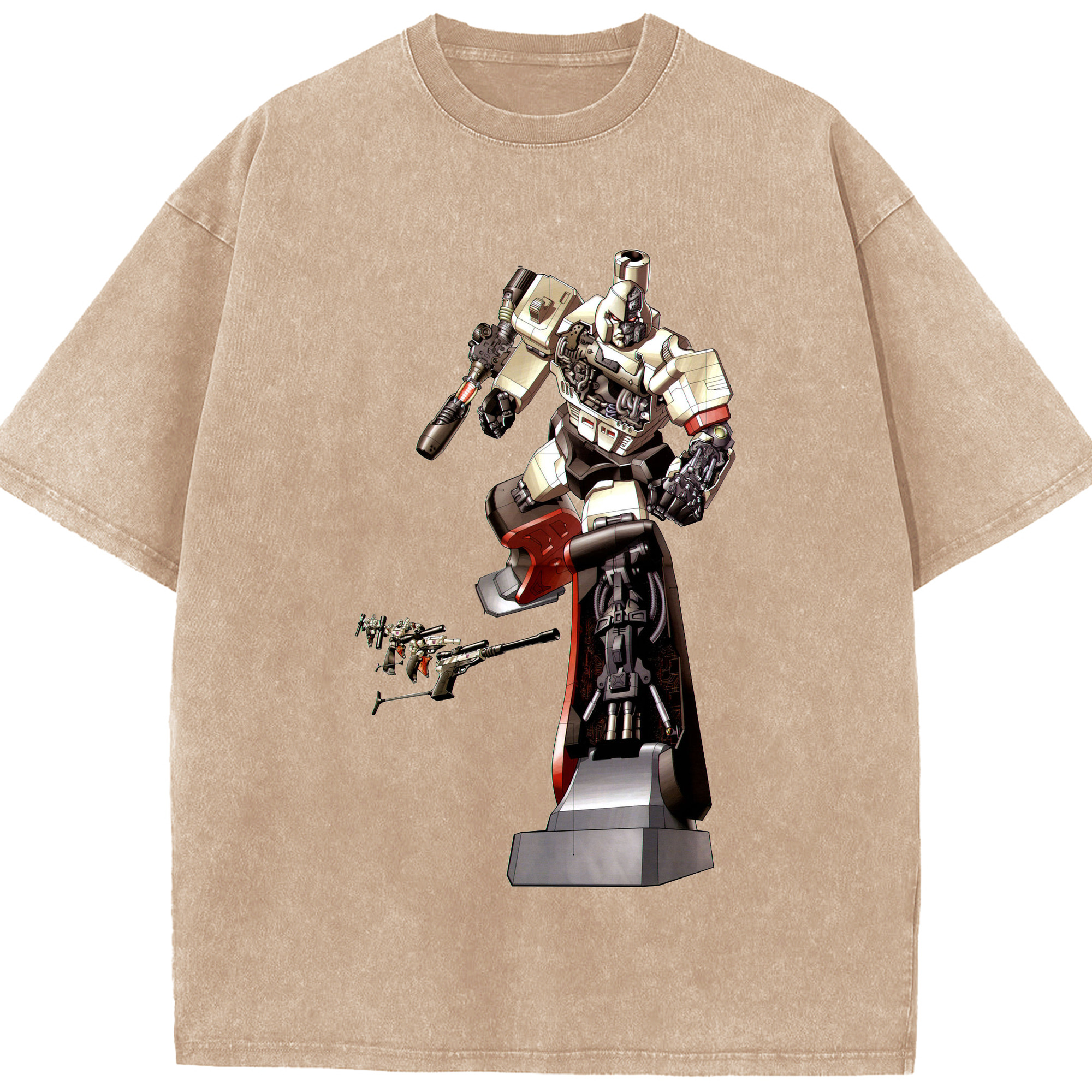 （画像用）  綿100% ヴィンテージ風 半袖Tシャツ（フロントプリント）