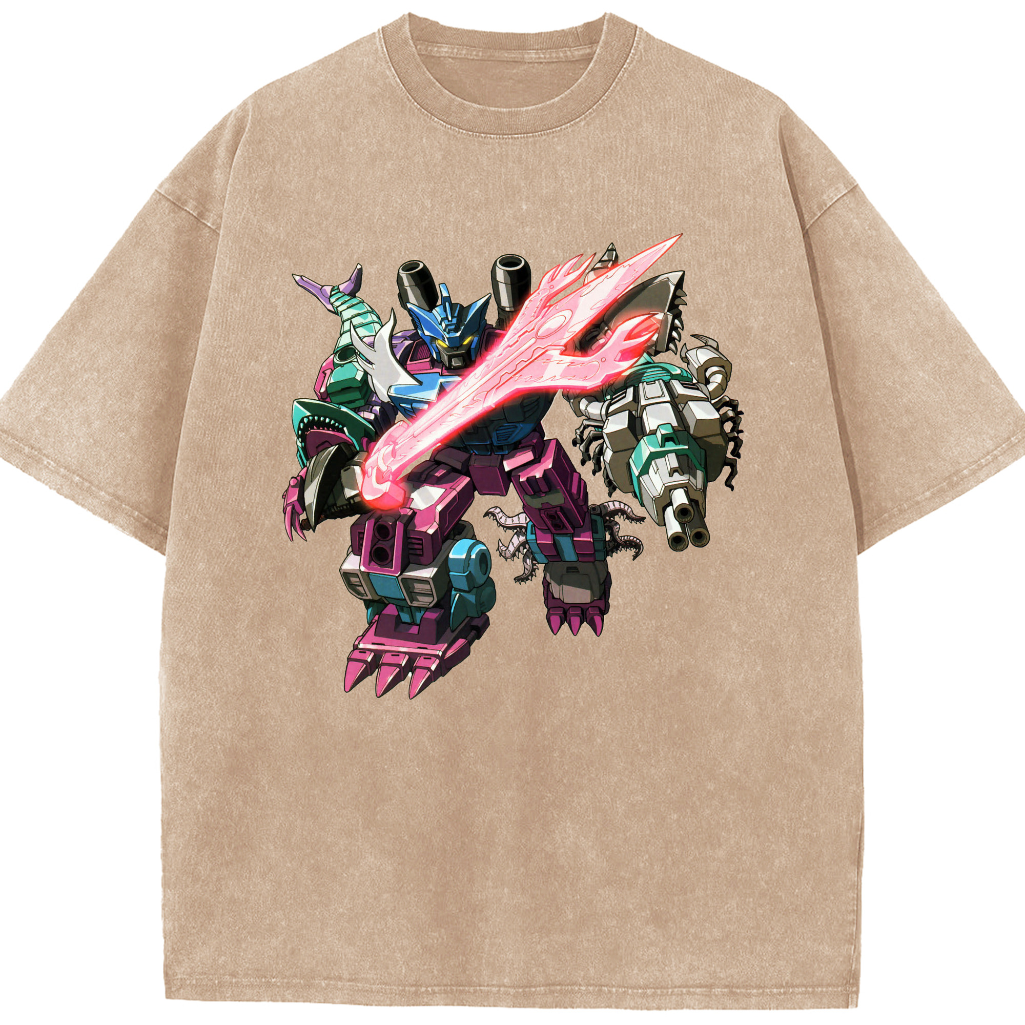 （画像用）  綿100% ヴィンテージ風 半袖Tシャツ（フロントプリント）