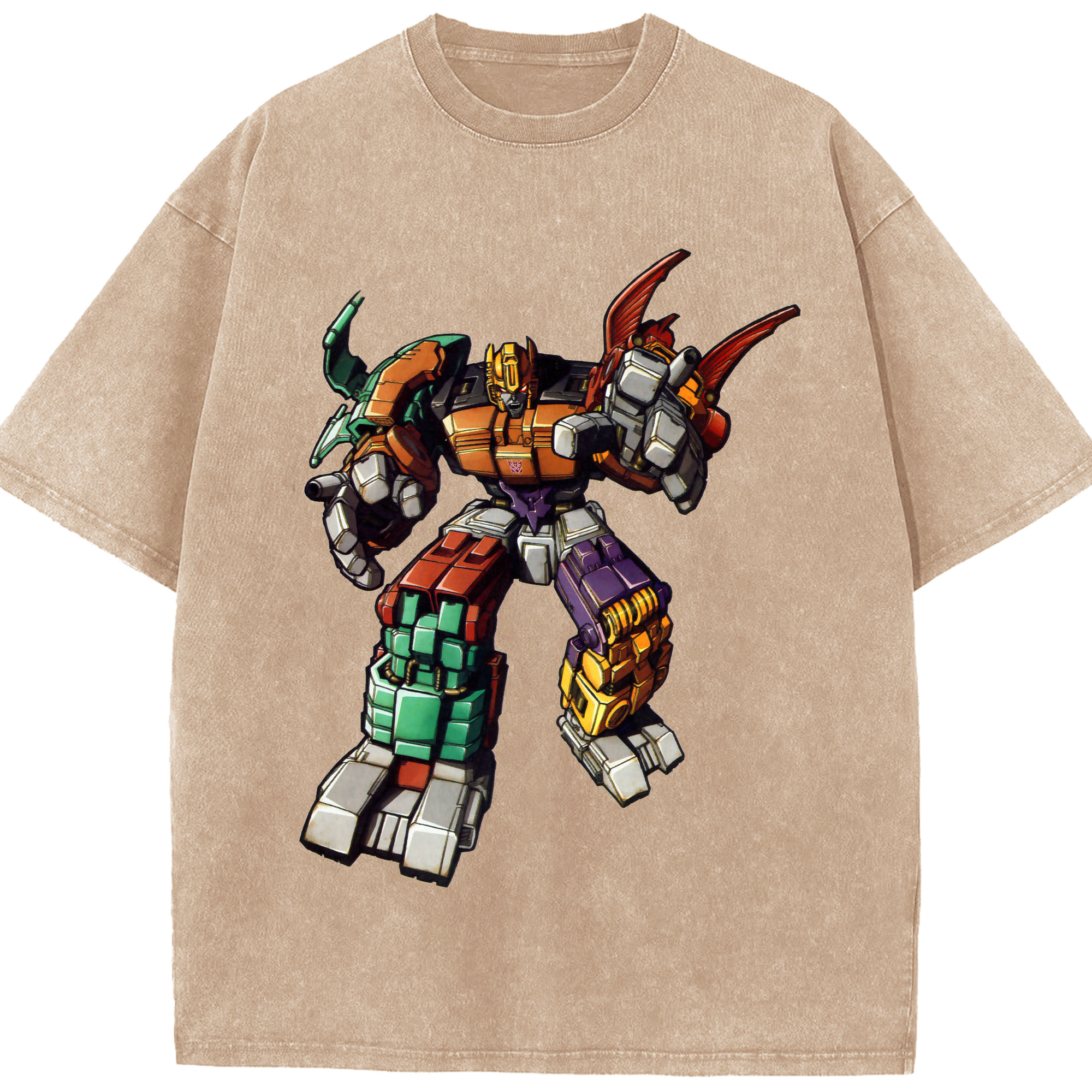 （画像用）  綿100% ヴィンテージ風 半袖Tシャツ（フロントプリント）