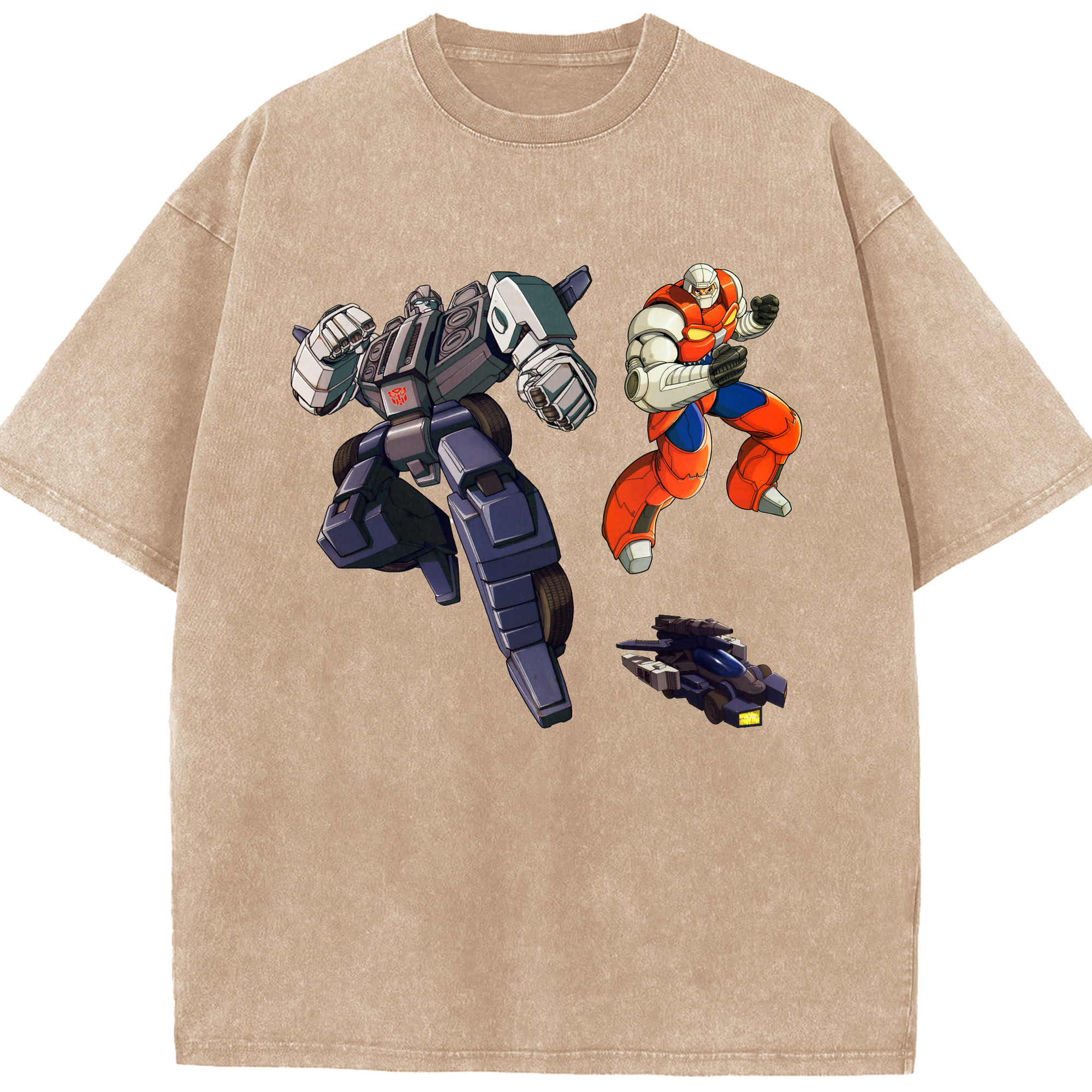 （画像用）  綿100% ヴィンテージ風 半袖Tシャツ（フロントプリント）