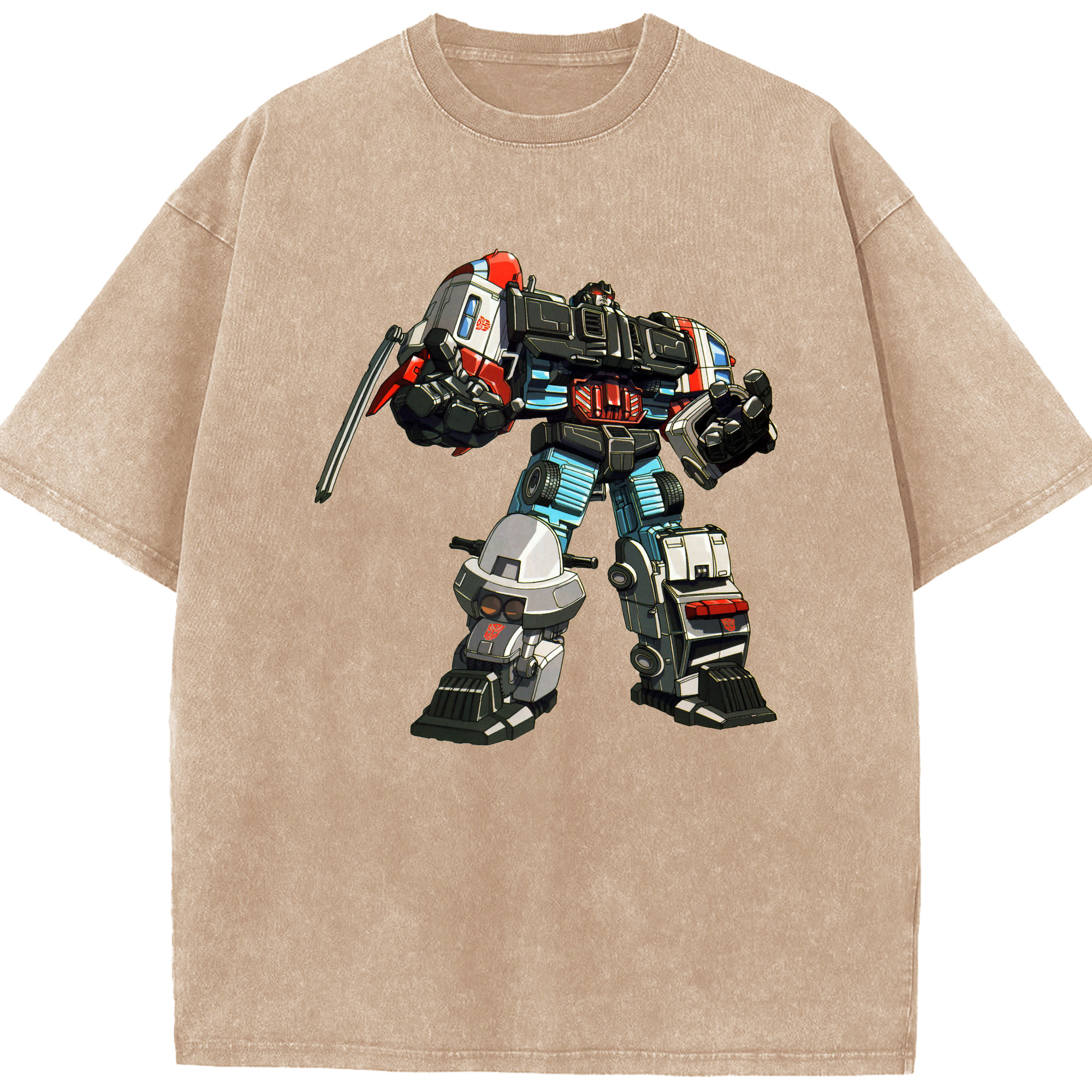 （画像用）  綿100% ヴィンテージ風 半袖Tシャツ（フロントプリント）