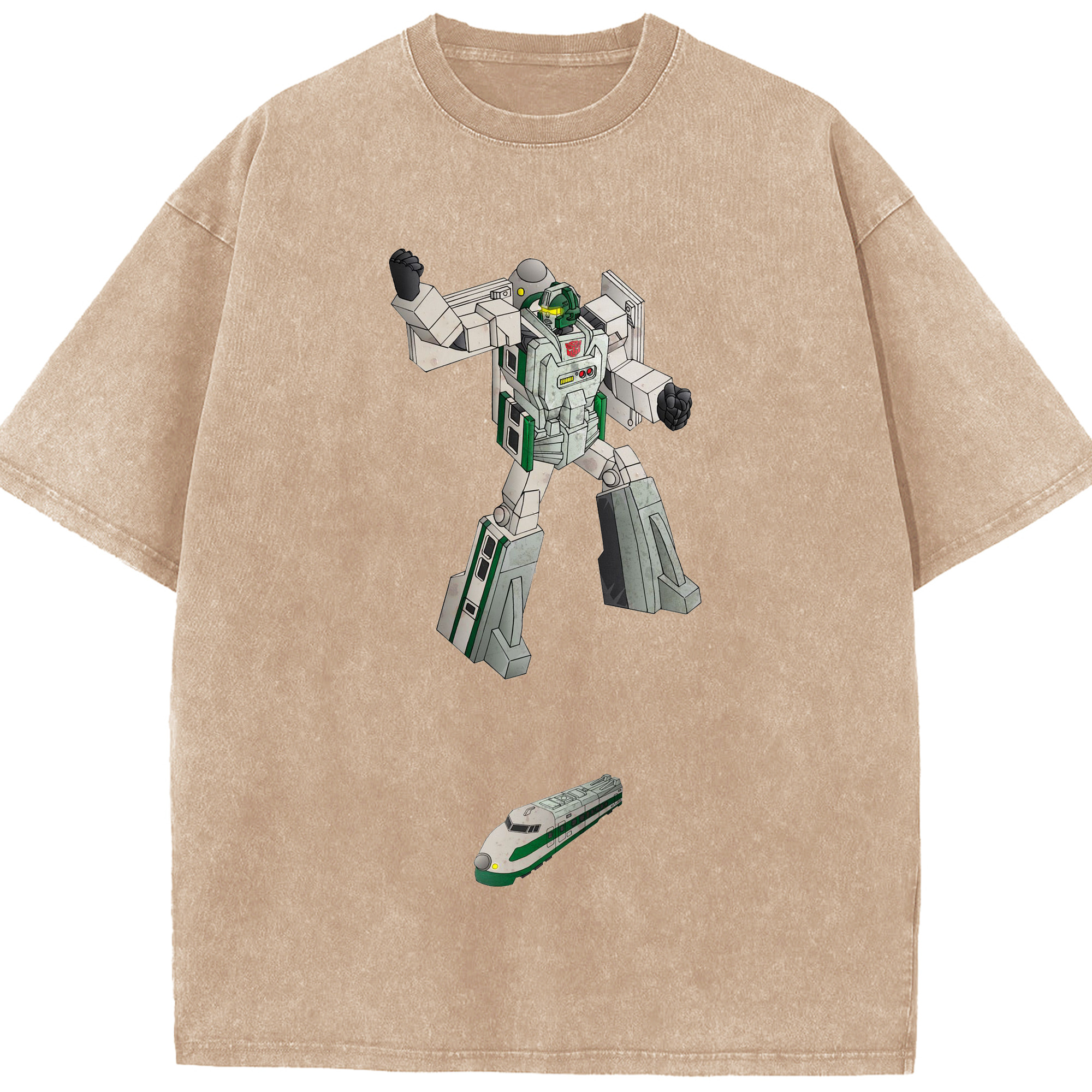 （画像用）  綿100% ヴィンテージ風 半袖Tシャツ（フロントプリント）