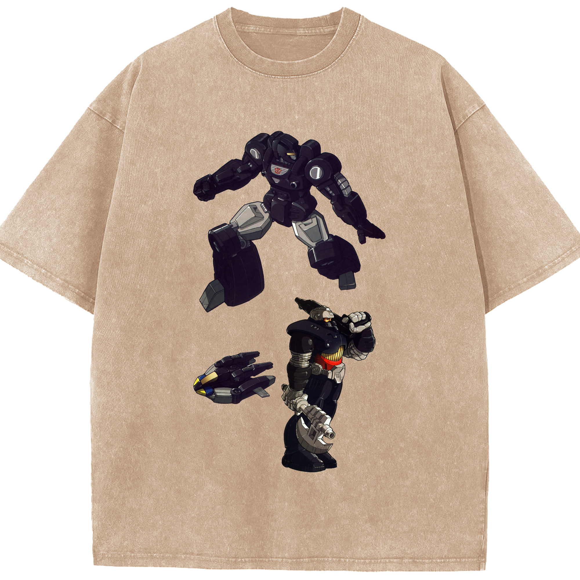 （画像用）  綿100% ヴィンテージ風 半袖Tシャツ（フロントプリント）