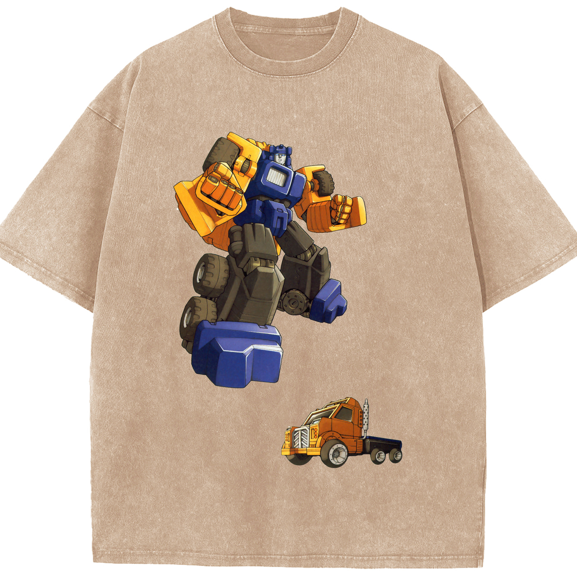 （画像用）  綿100% ヴィンテージ風 半袖Tシャツ（フロントプリント）