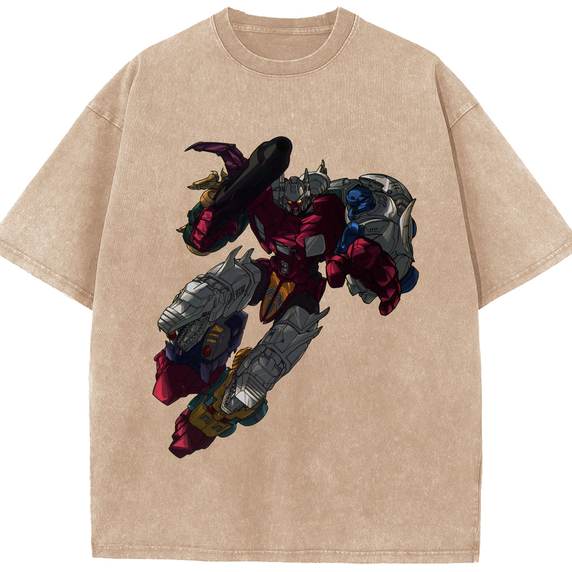 （画像用）  綿100% ヴィンテージ風 半袖Tシャツ（フロントプリント）
