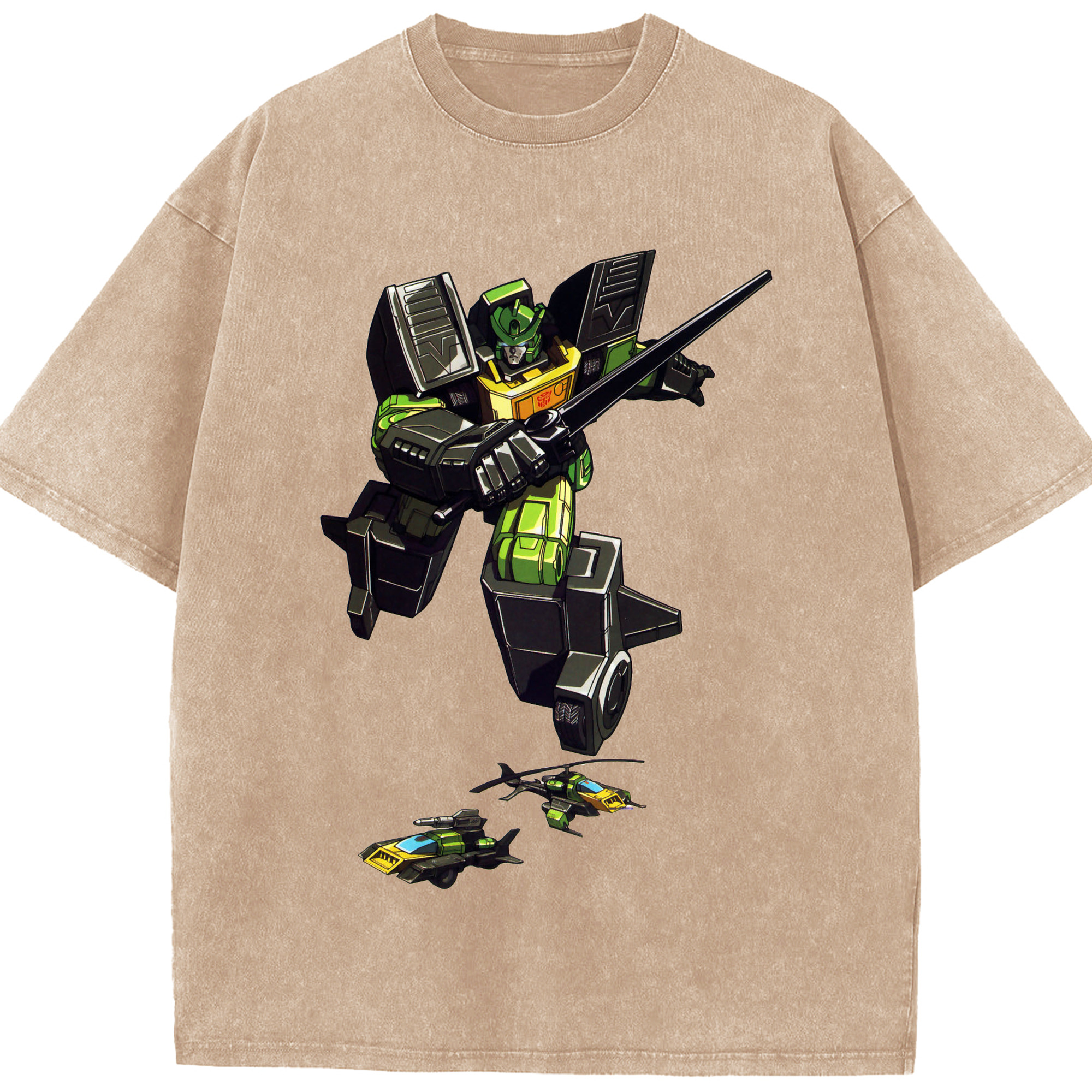 （画像用）  綿100% ヴィンテージ風 半袖Tシャツ（フロントプリント）