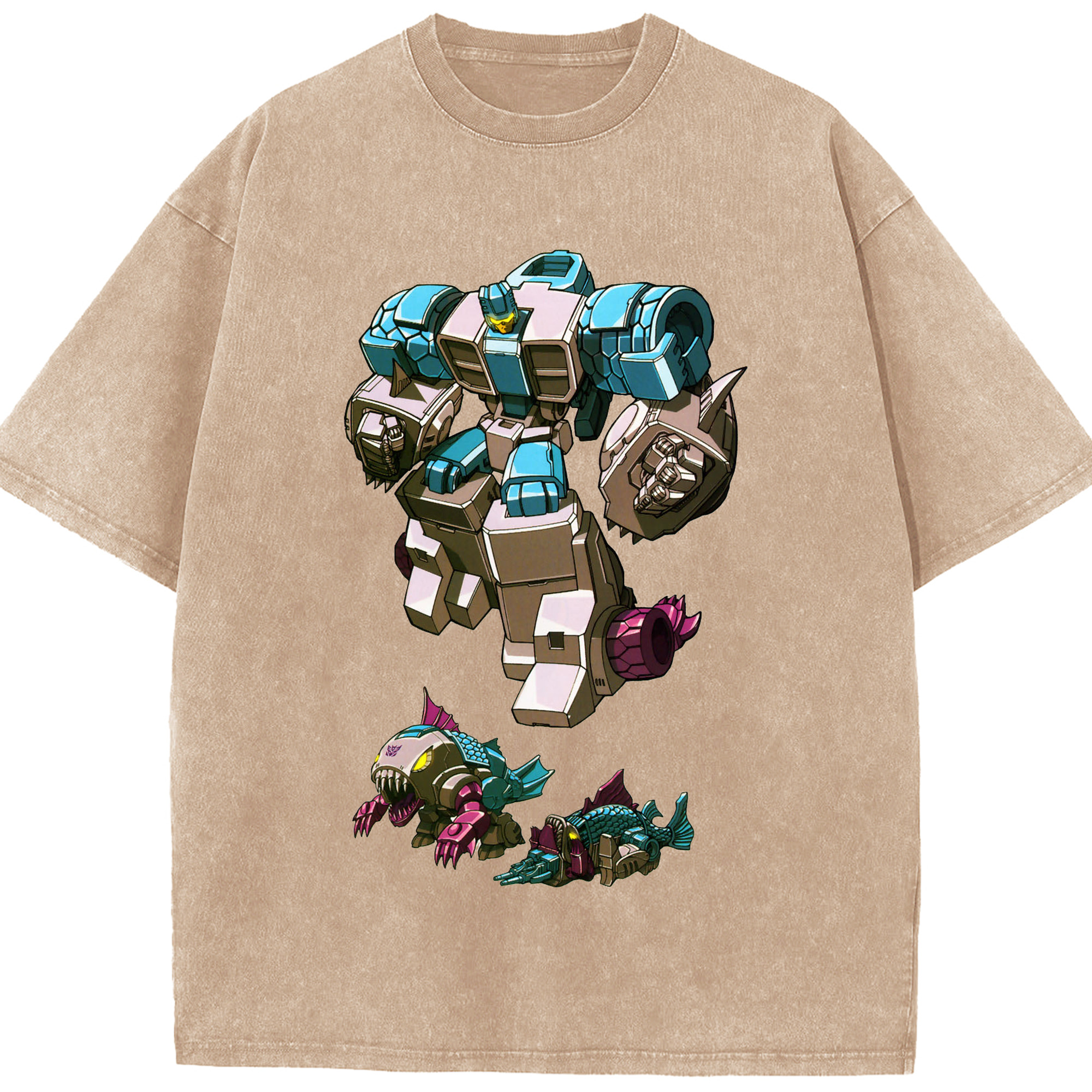 （画像用）  綿100% ヴィンテージ風 半袖Tシャツ（フロントプリント）