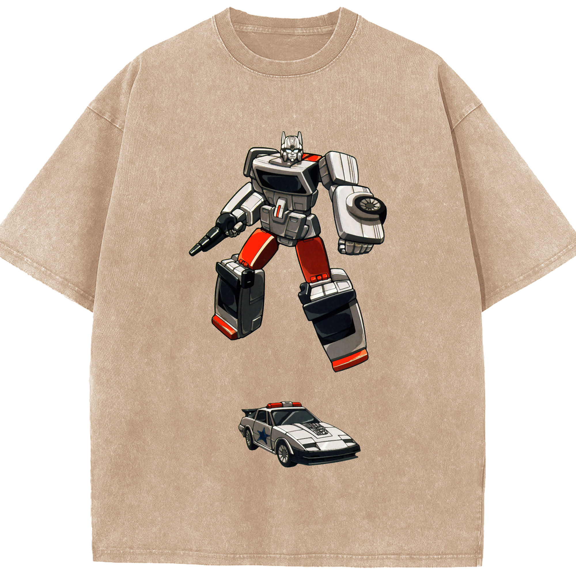 （画像用）  綿100% ヴィンテージ風 半袖Tシャツ（フロントプリント）