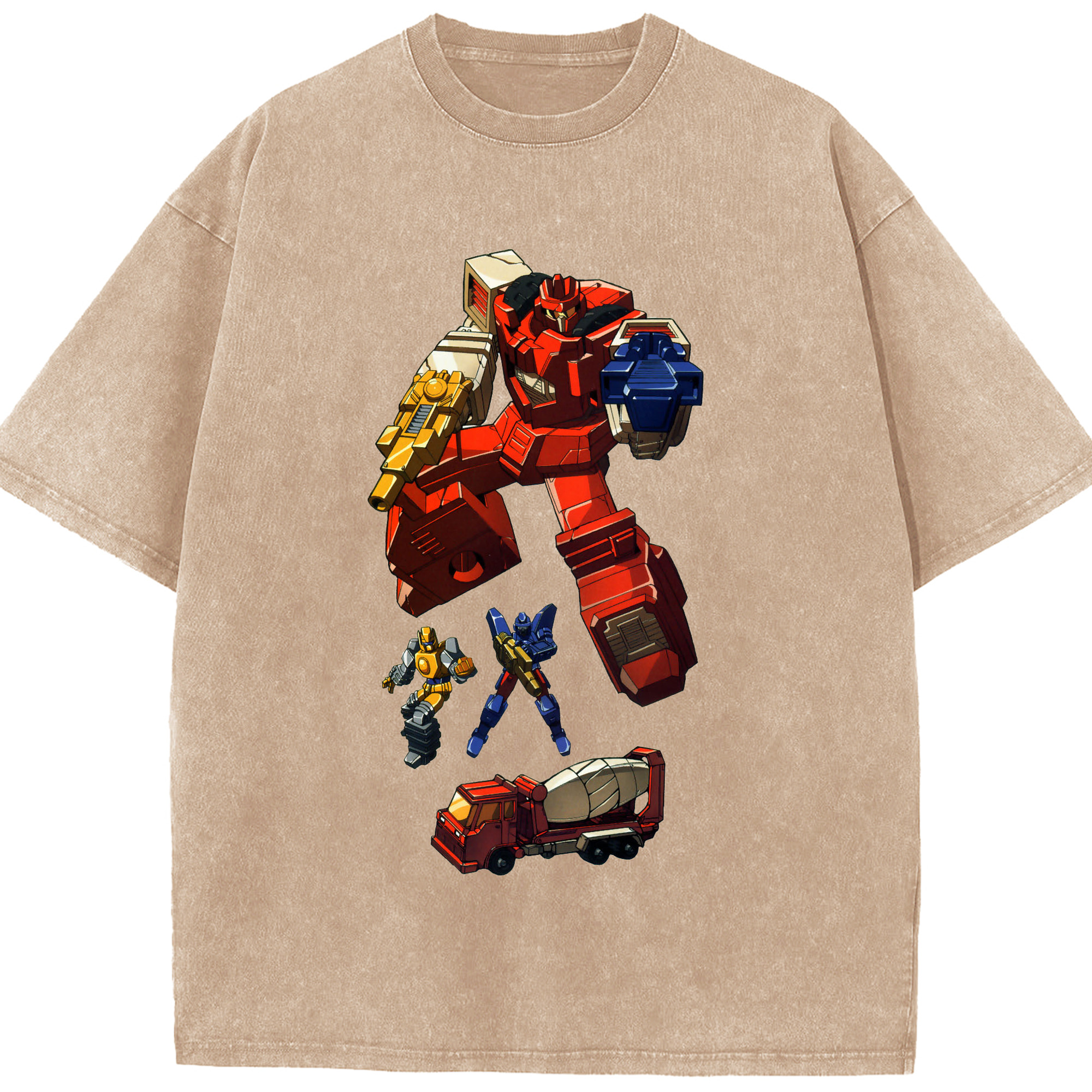 （画像用）  綿100% ヴィンテージ風 半袖Tシャツ（フロントプリント）