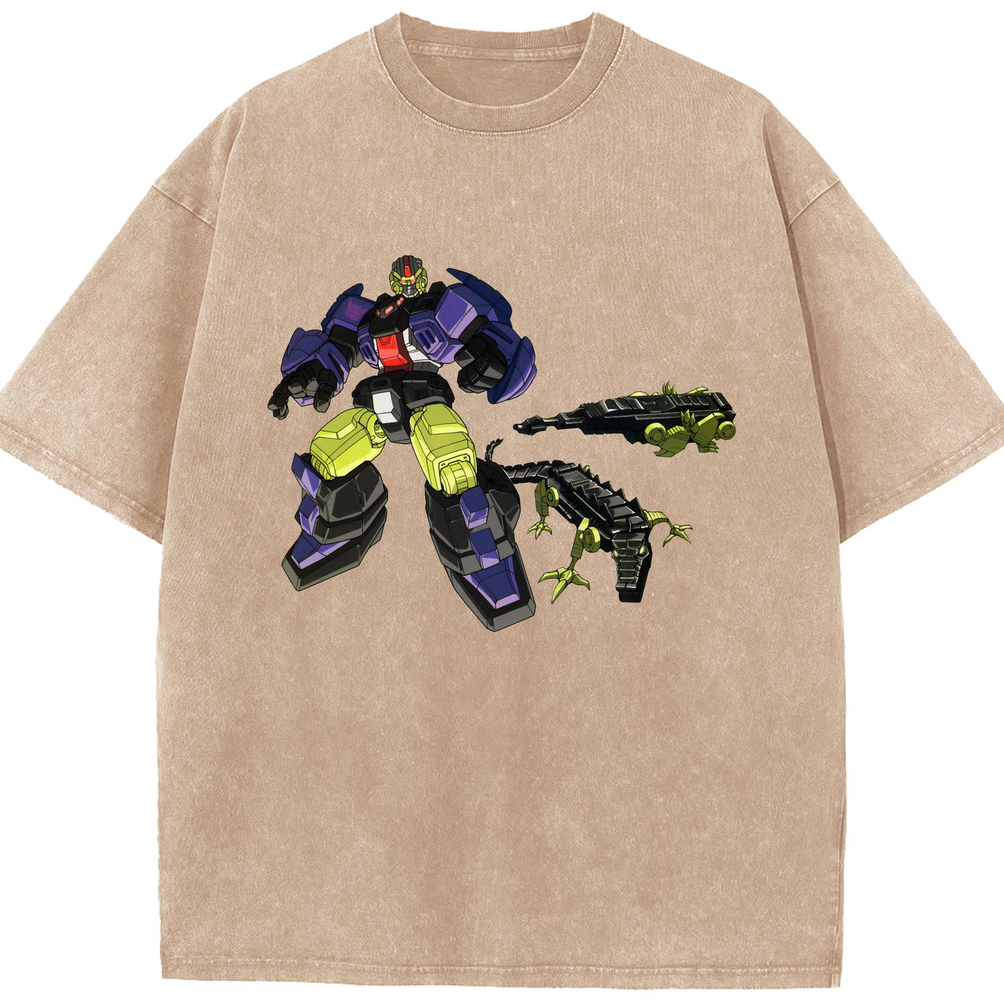 （画像用）  綿100% ヴィンテージ風 半袖Tシャツ（フロントプリント）
