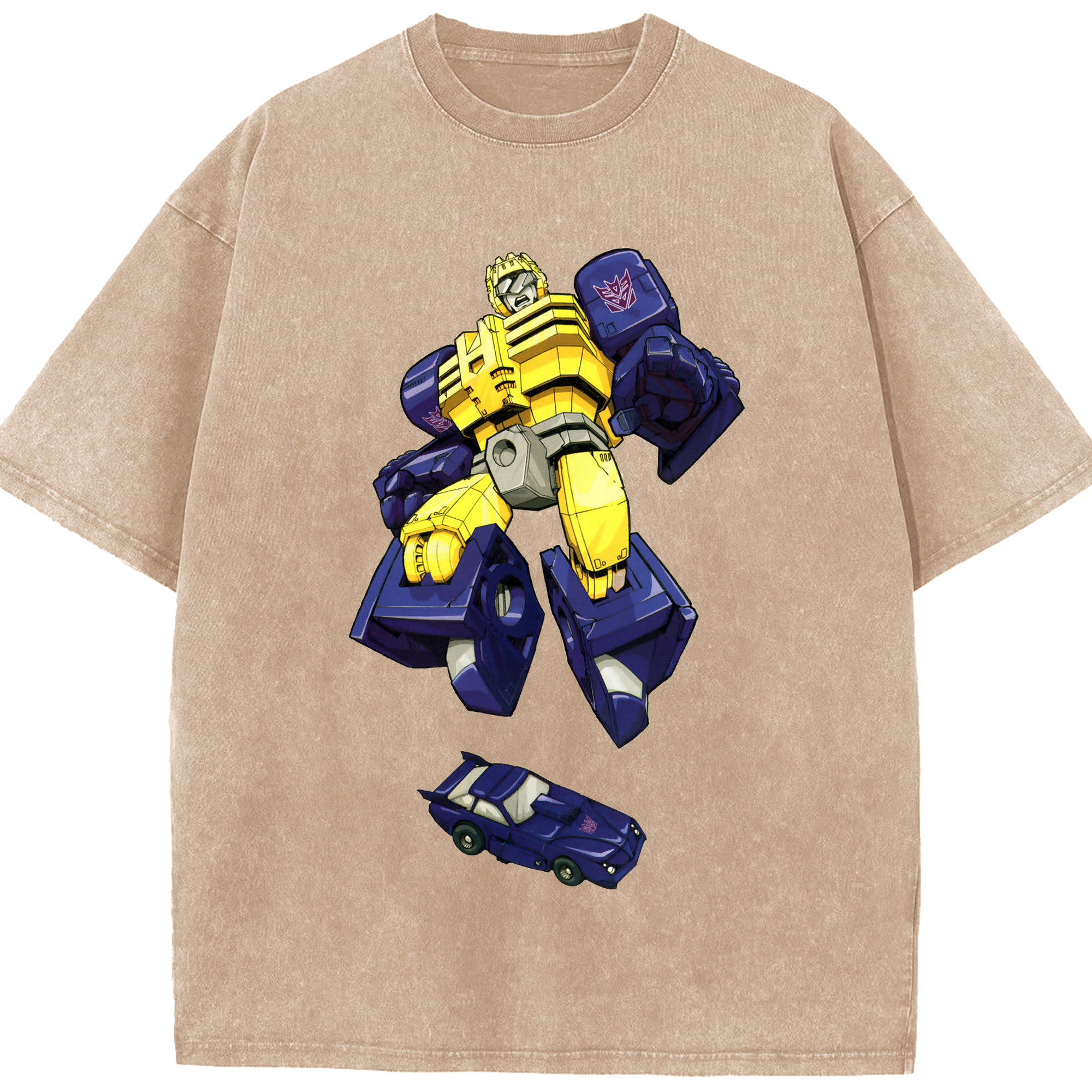 （画像用）  綿100% ヴィンテージ風 半袖Tシャツ（フロントプリント）