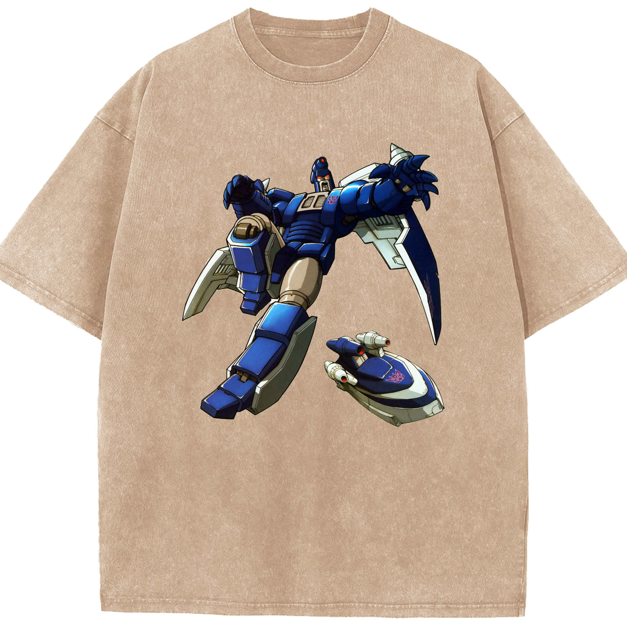 （画像用）  綿100% ヴィンテージ風 半袖Tシャツ（フロントプリント）