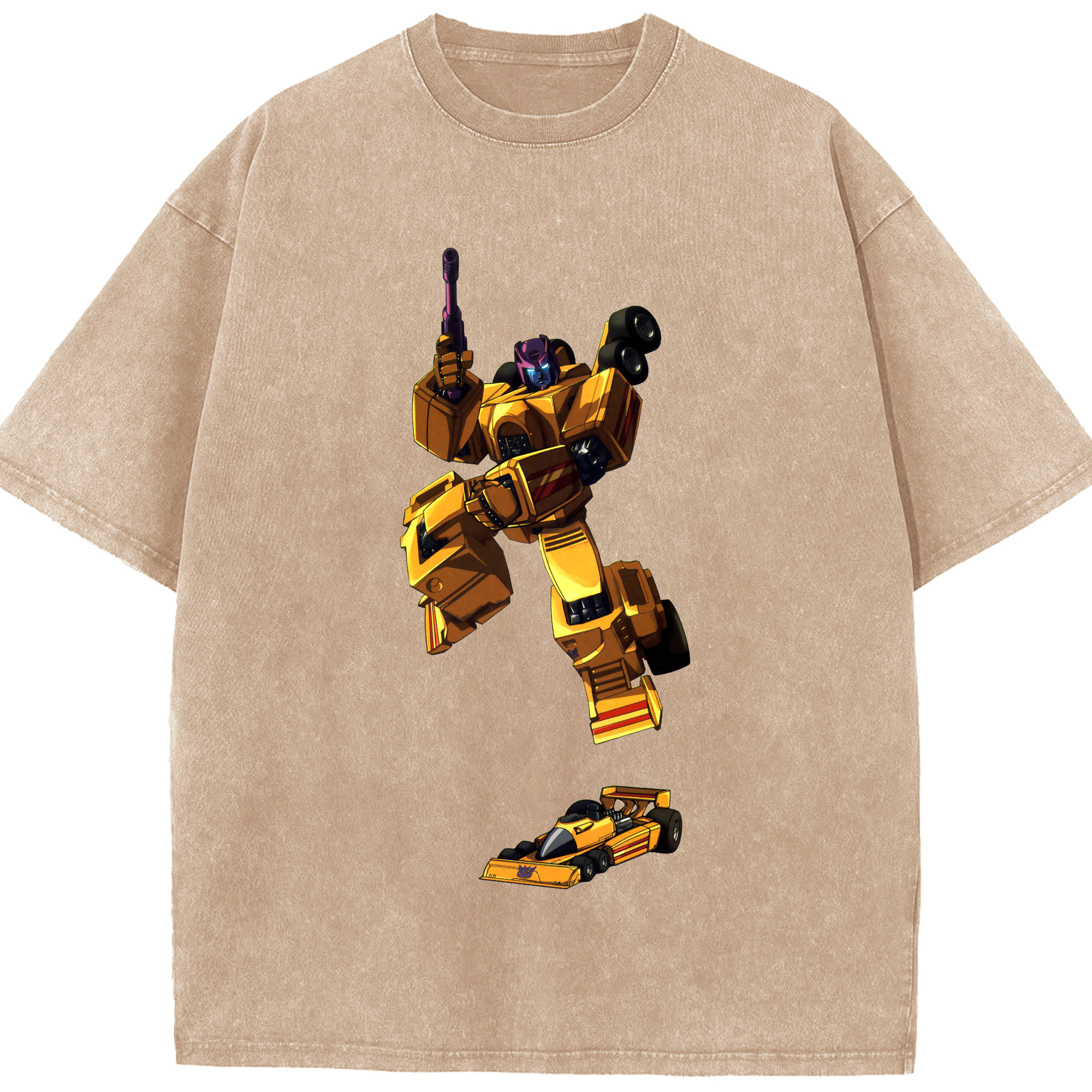 （画像用）  綿100% ヴィンテージ風 半袖Tシャツ（フロントプリント）